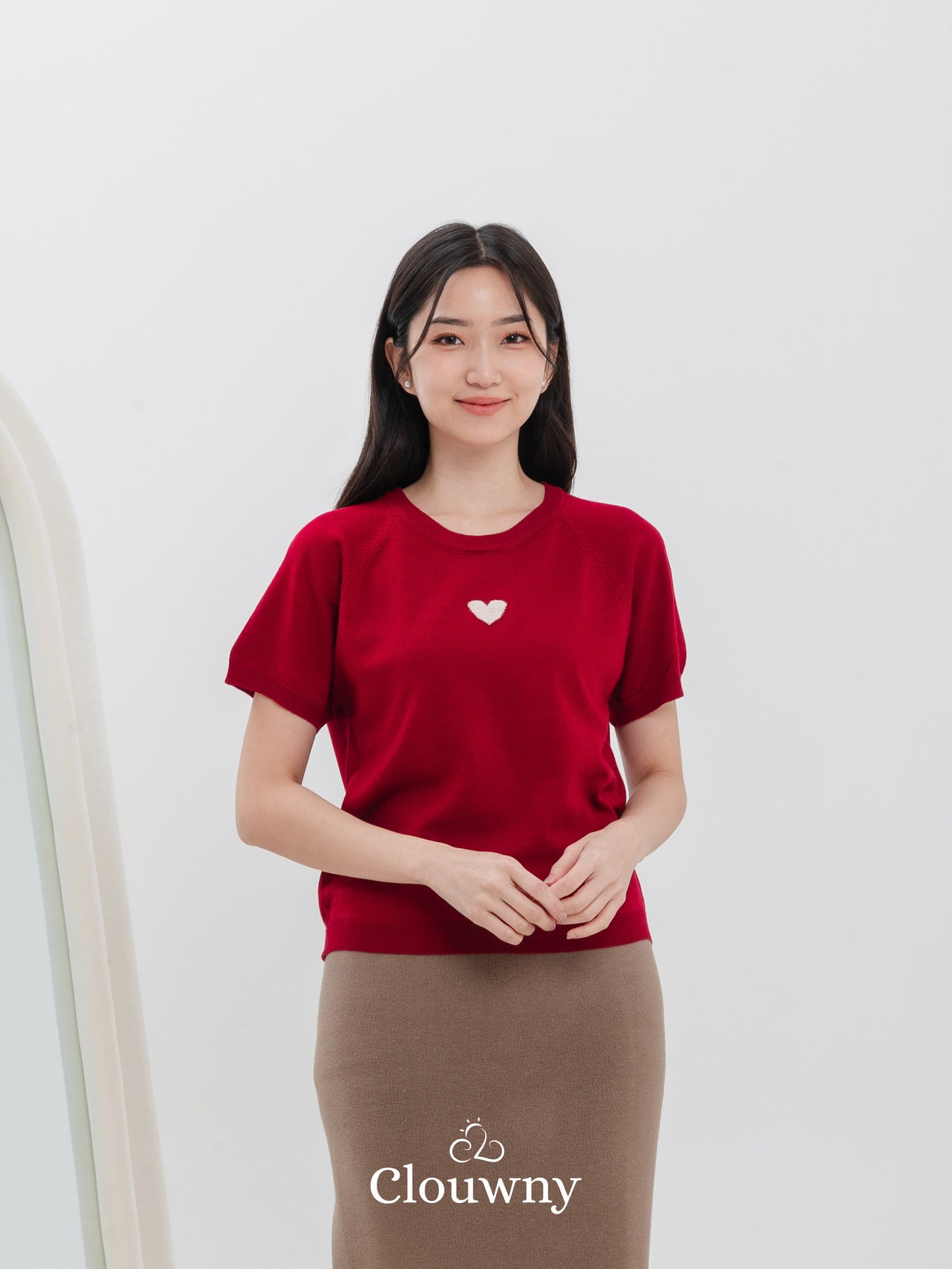 Sona Heart Top - Maroon