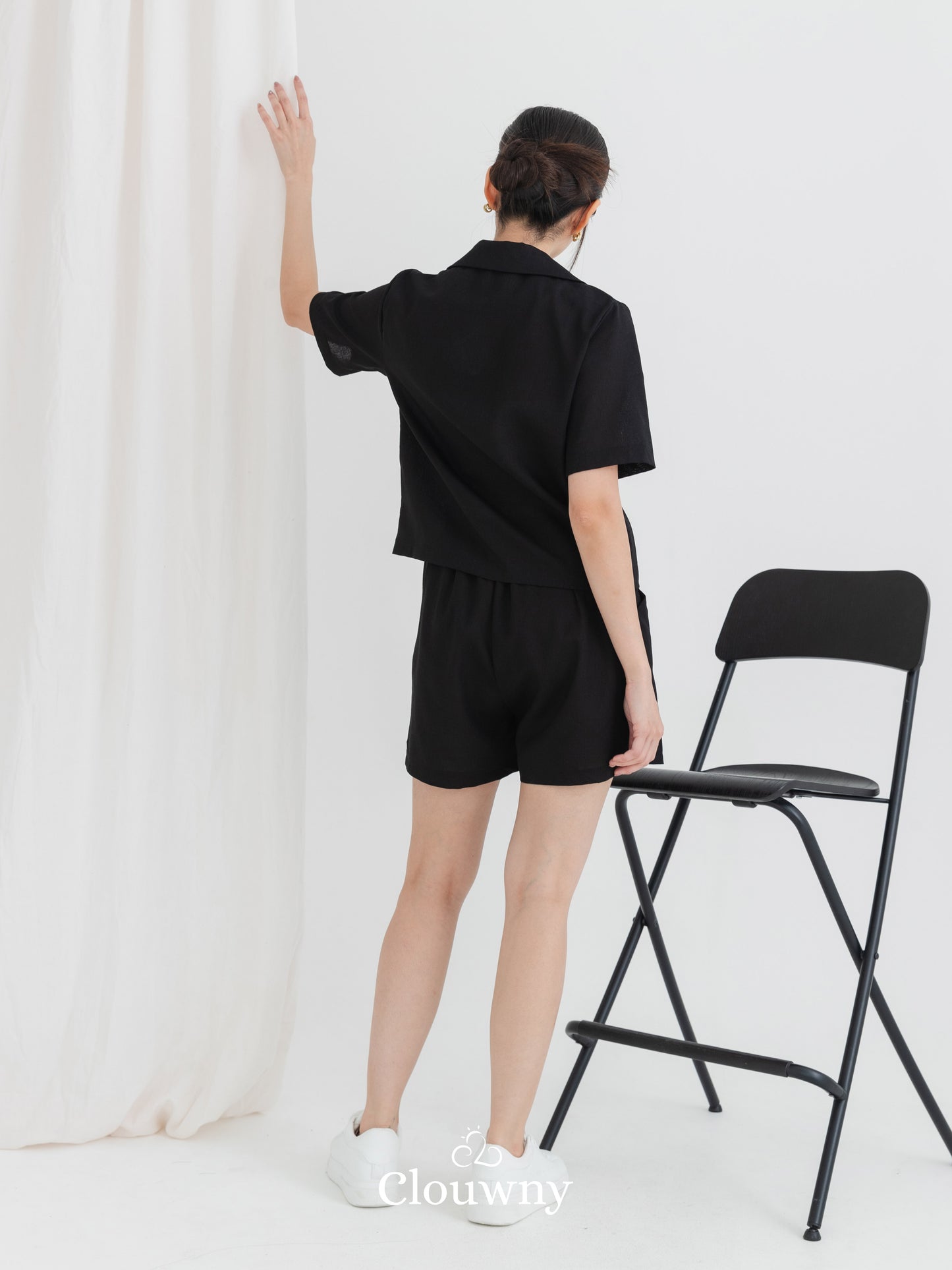 Harper Linen Set - Black
