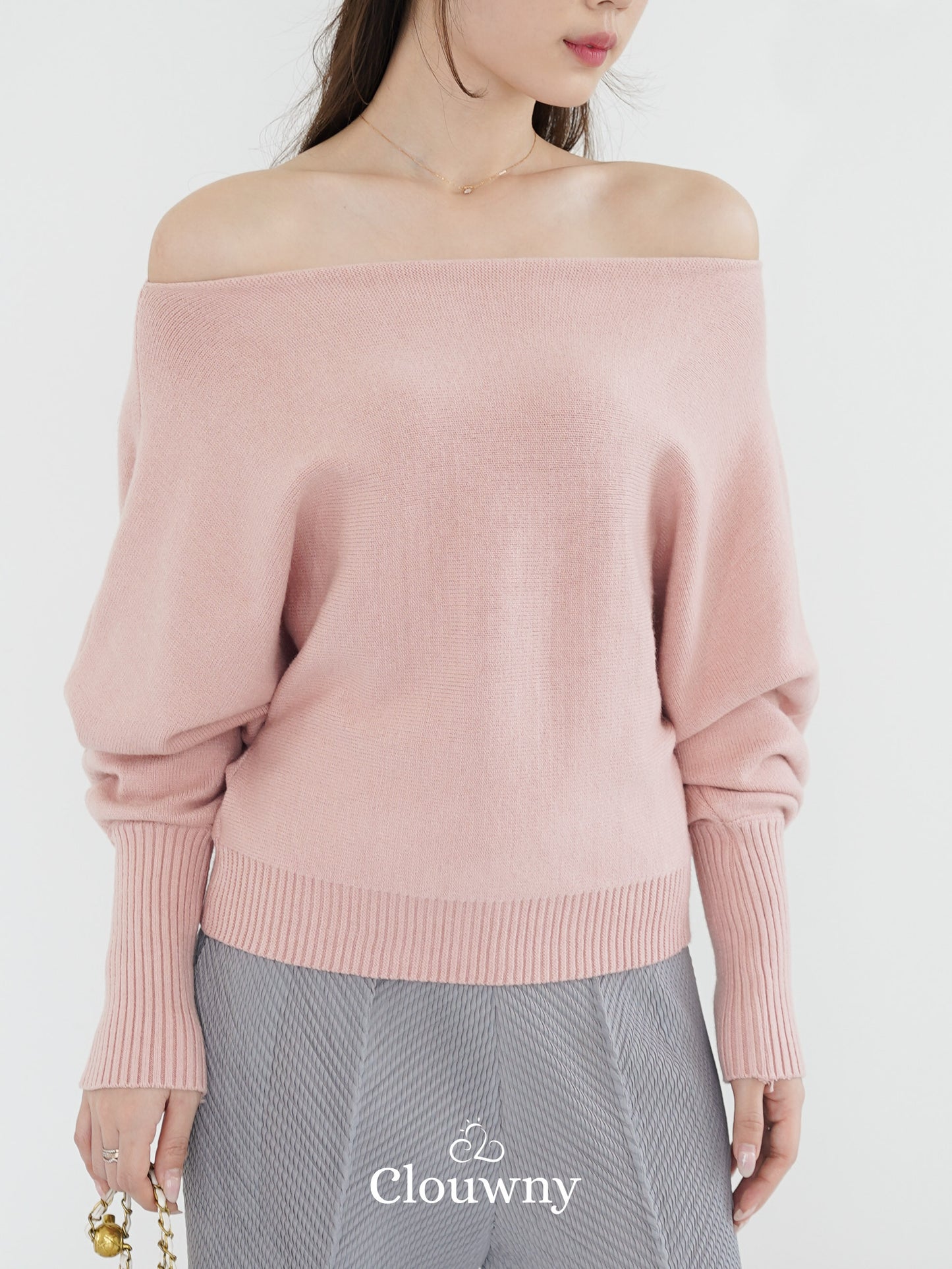 Val Shoulder Knit Top - Pink
