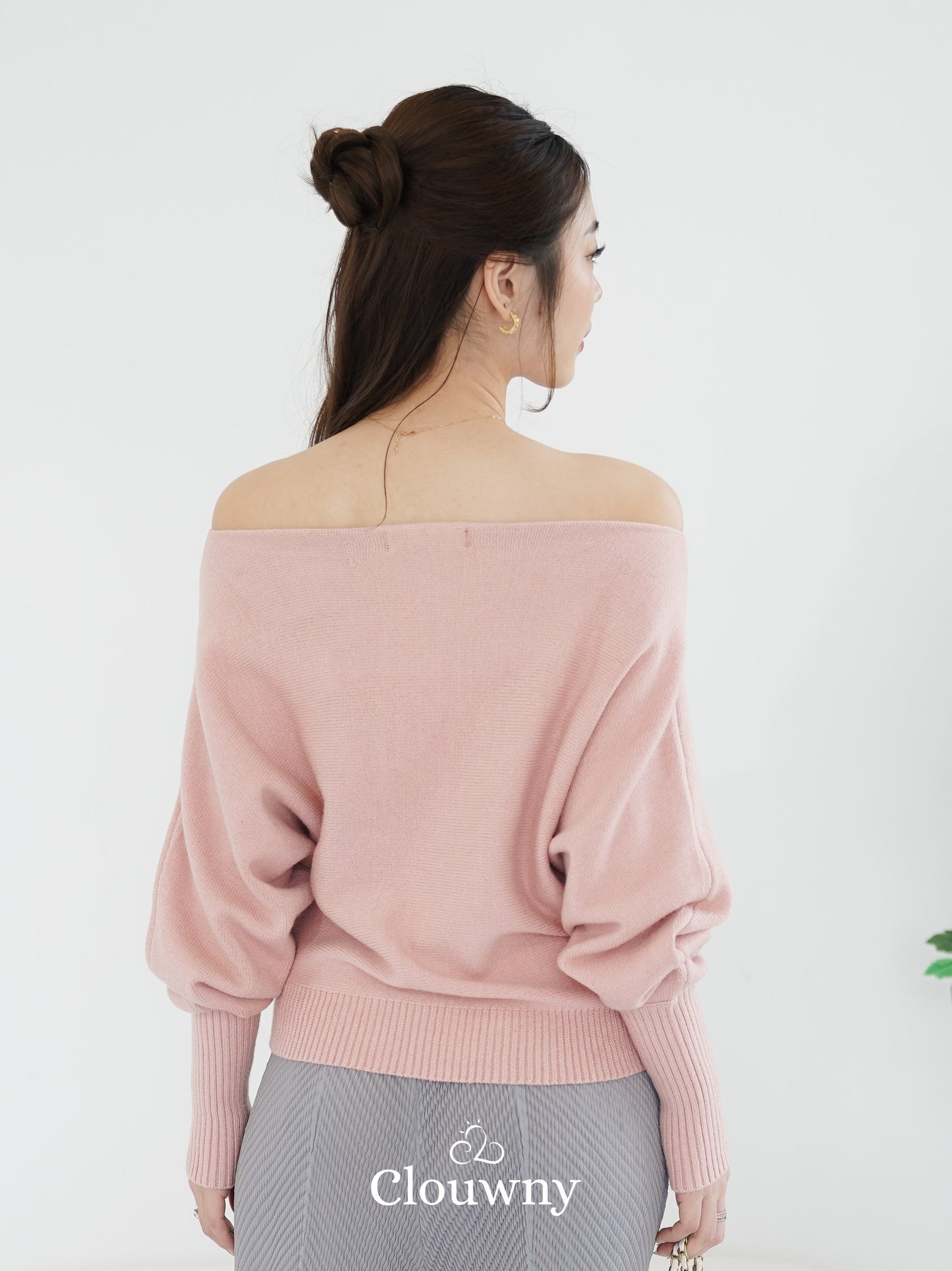 Val Shoulder Knit Top - Pink