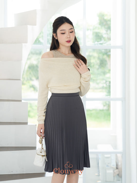 Manor Sabrina Knit Top - Khaki