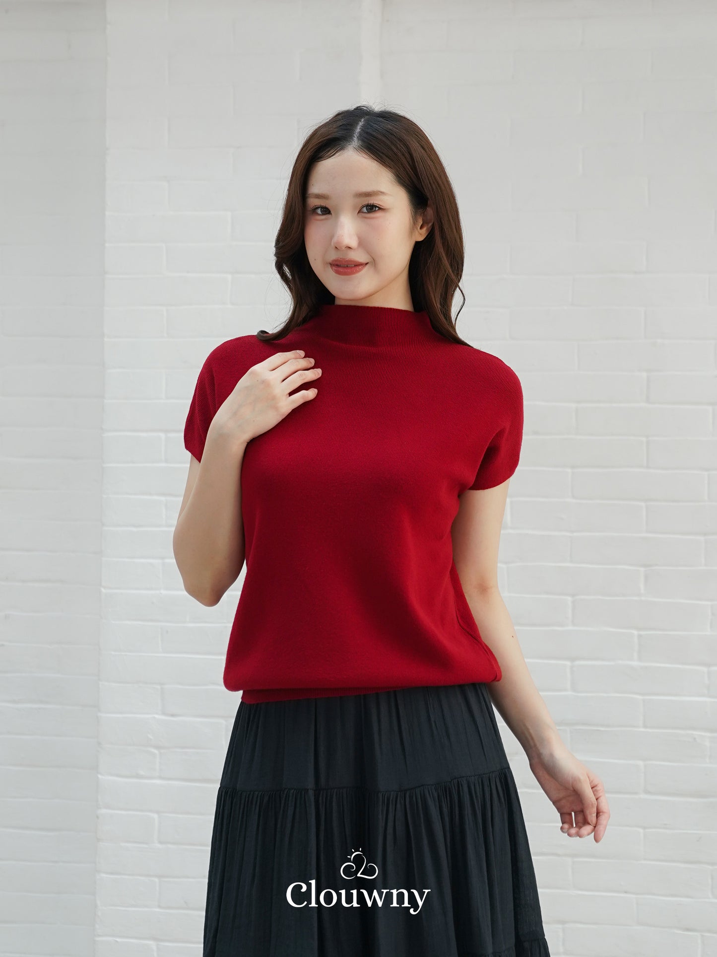 Semi Turtle Top - Maroon