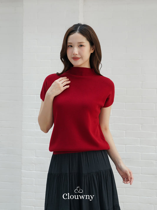 Semi Turtle Top - Maroon
