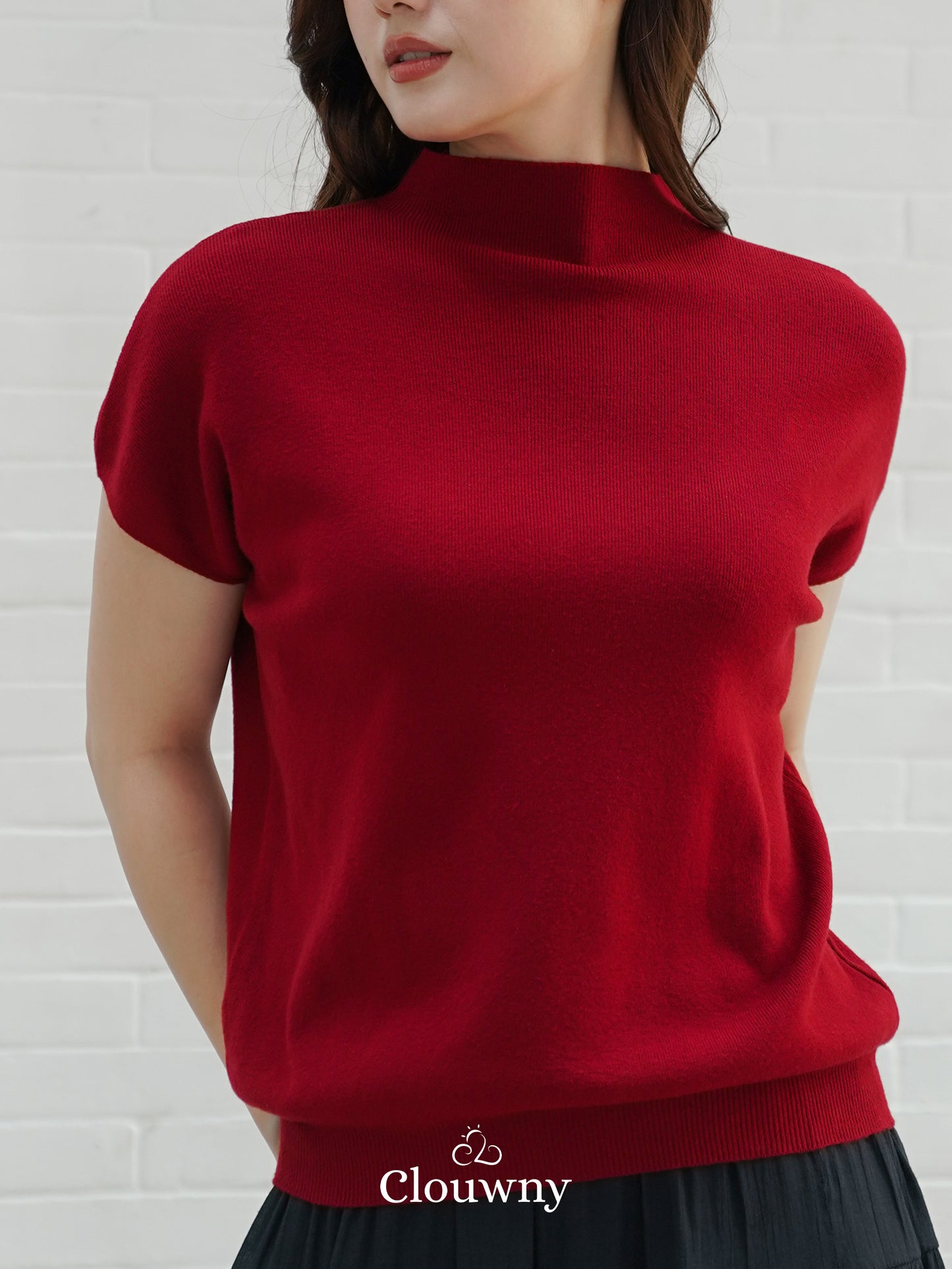 Semi Turtle Top - Maroon