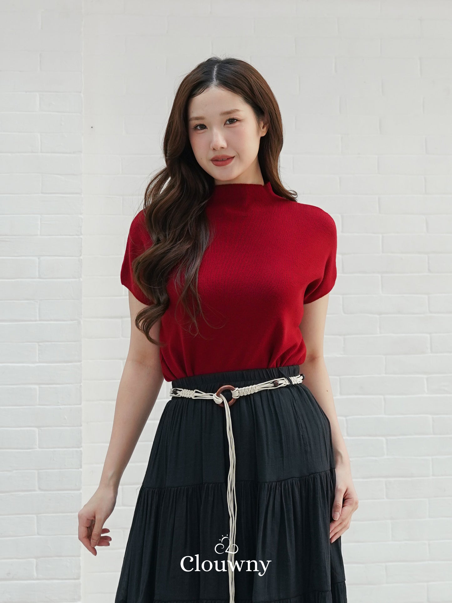 Semi Turtle Top - Maroon