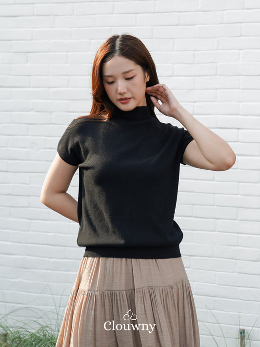 Semi Turtle Top - Black