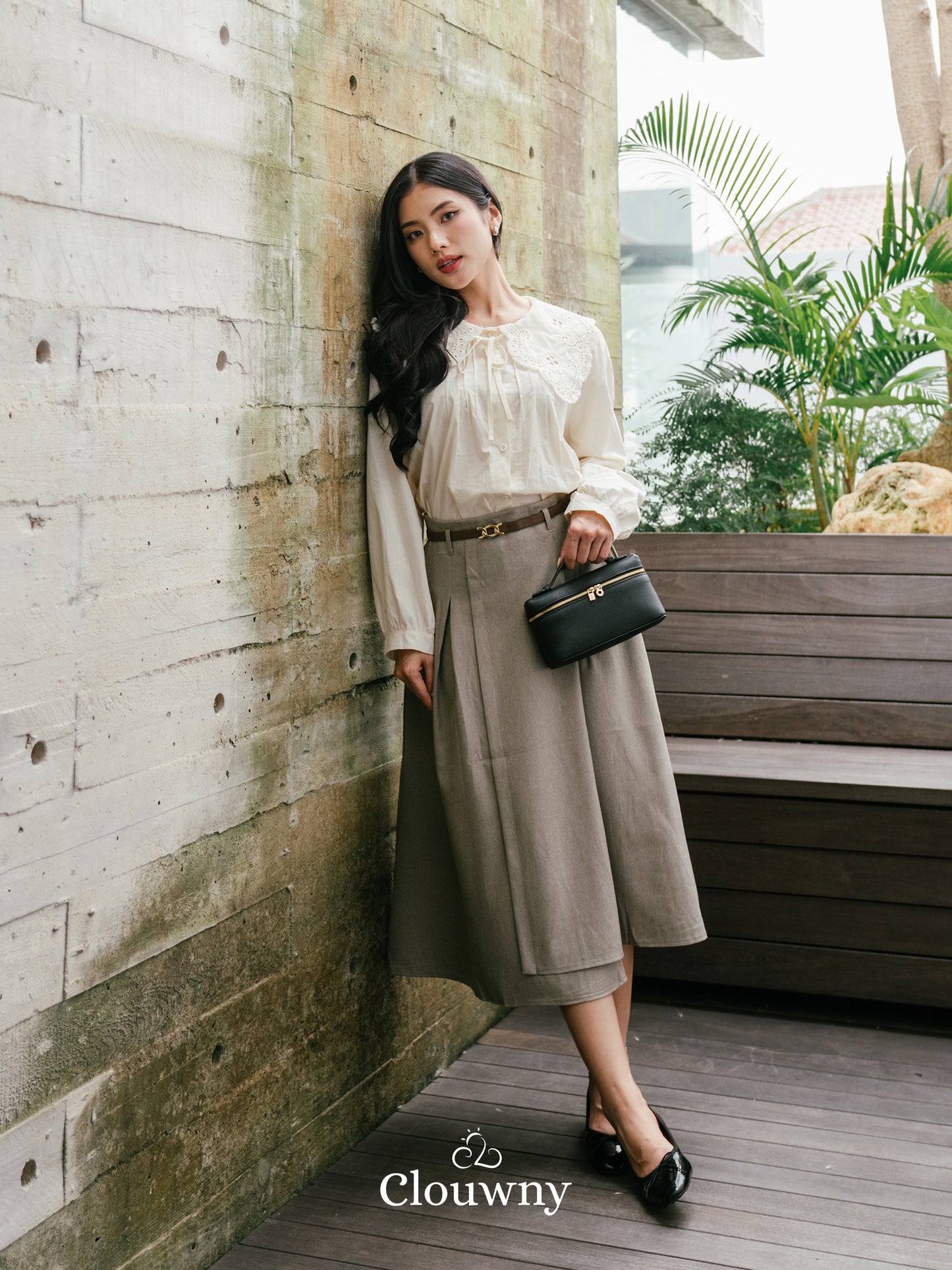Patsy Lace Button Blouse - Cream