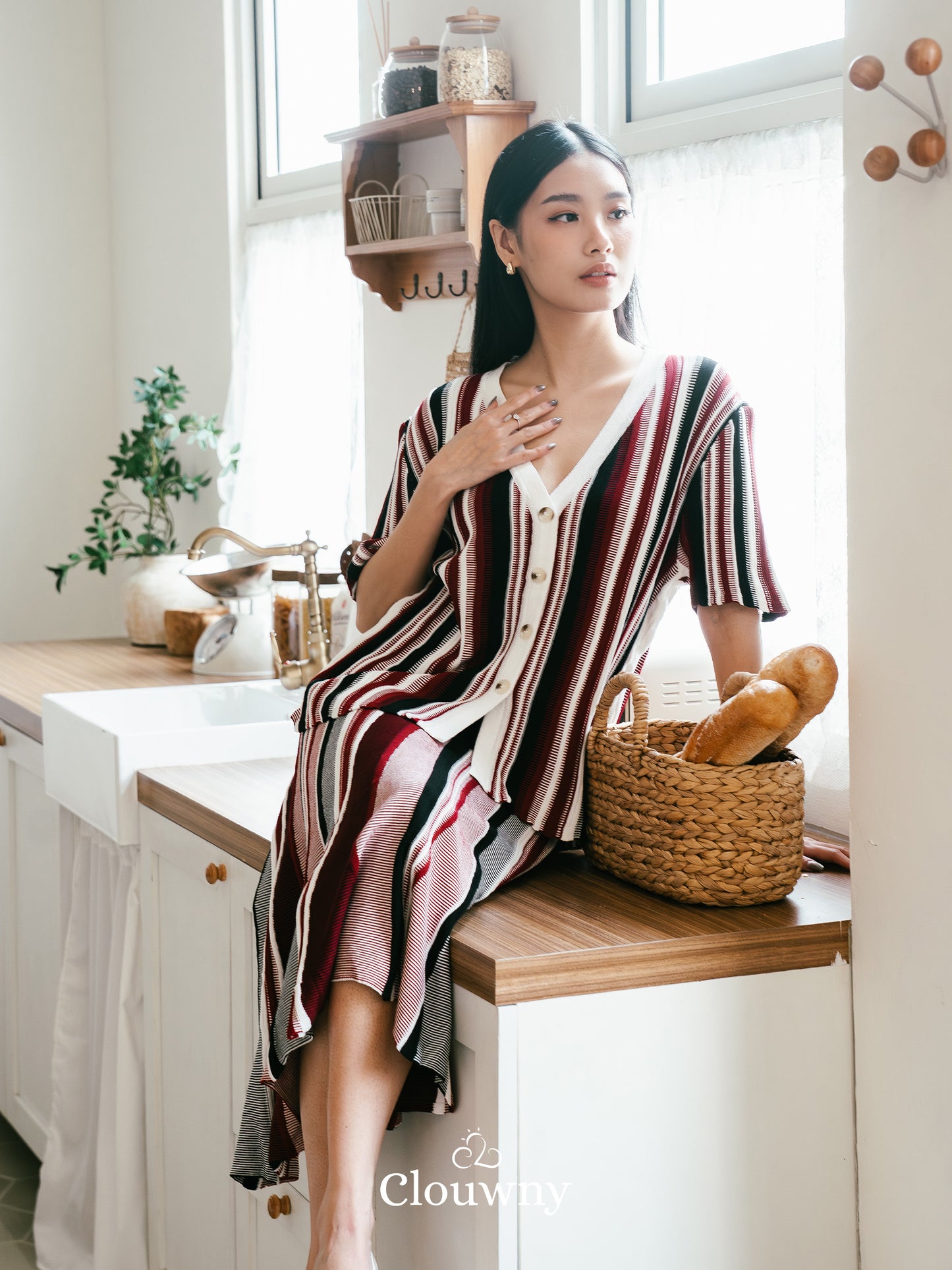 Marcell Knit Set - Maroon