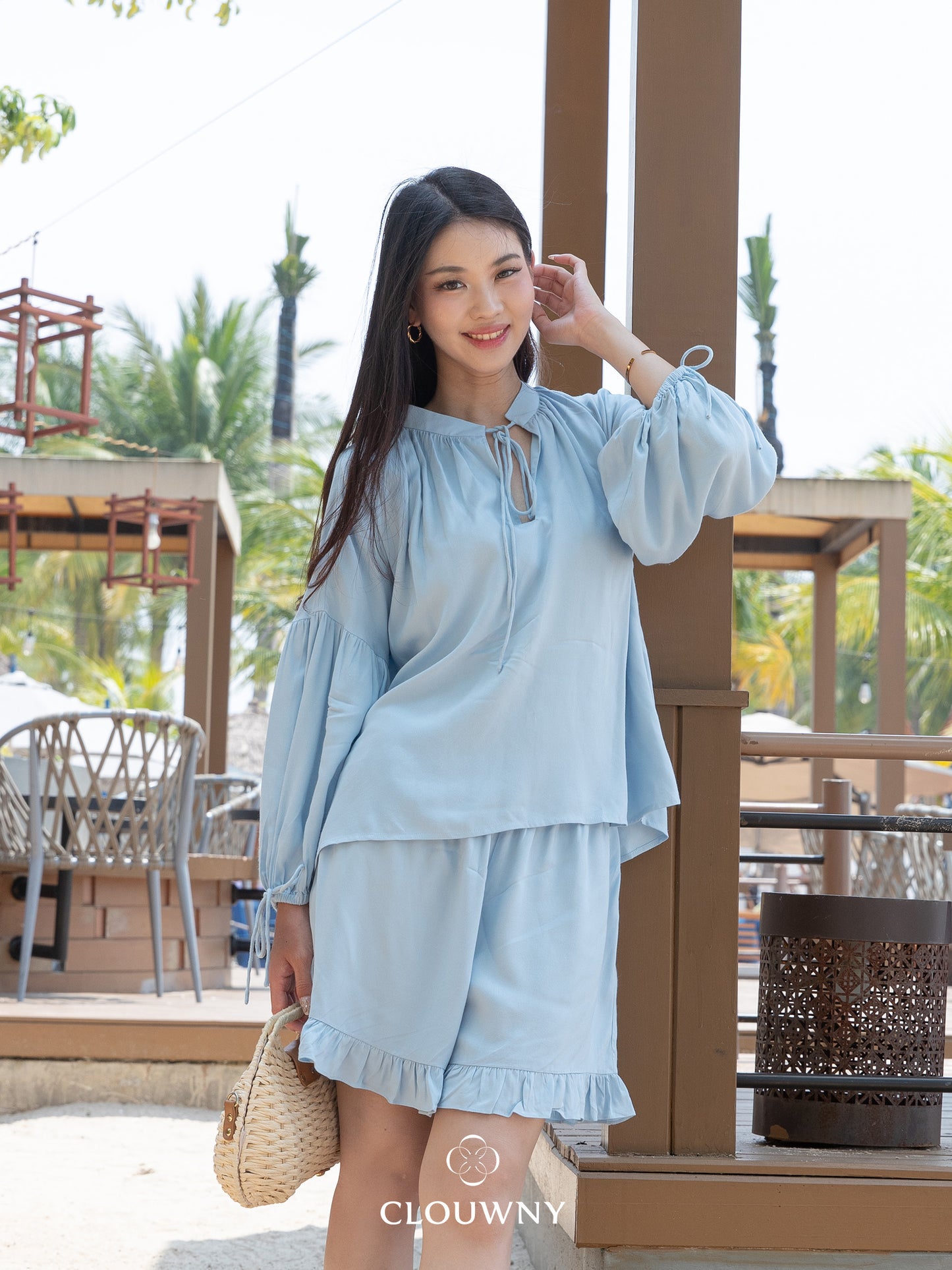 Roland Ruffle Set - Blue