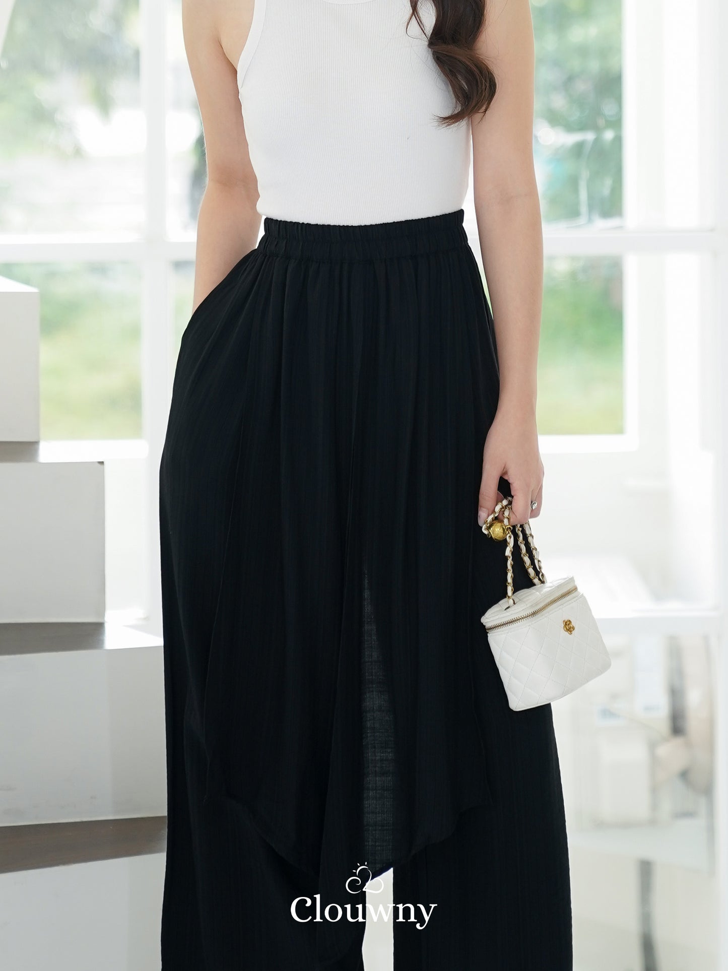 Mia Layer Cullotes - Black
