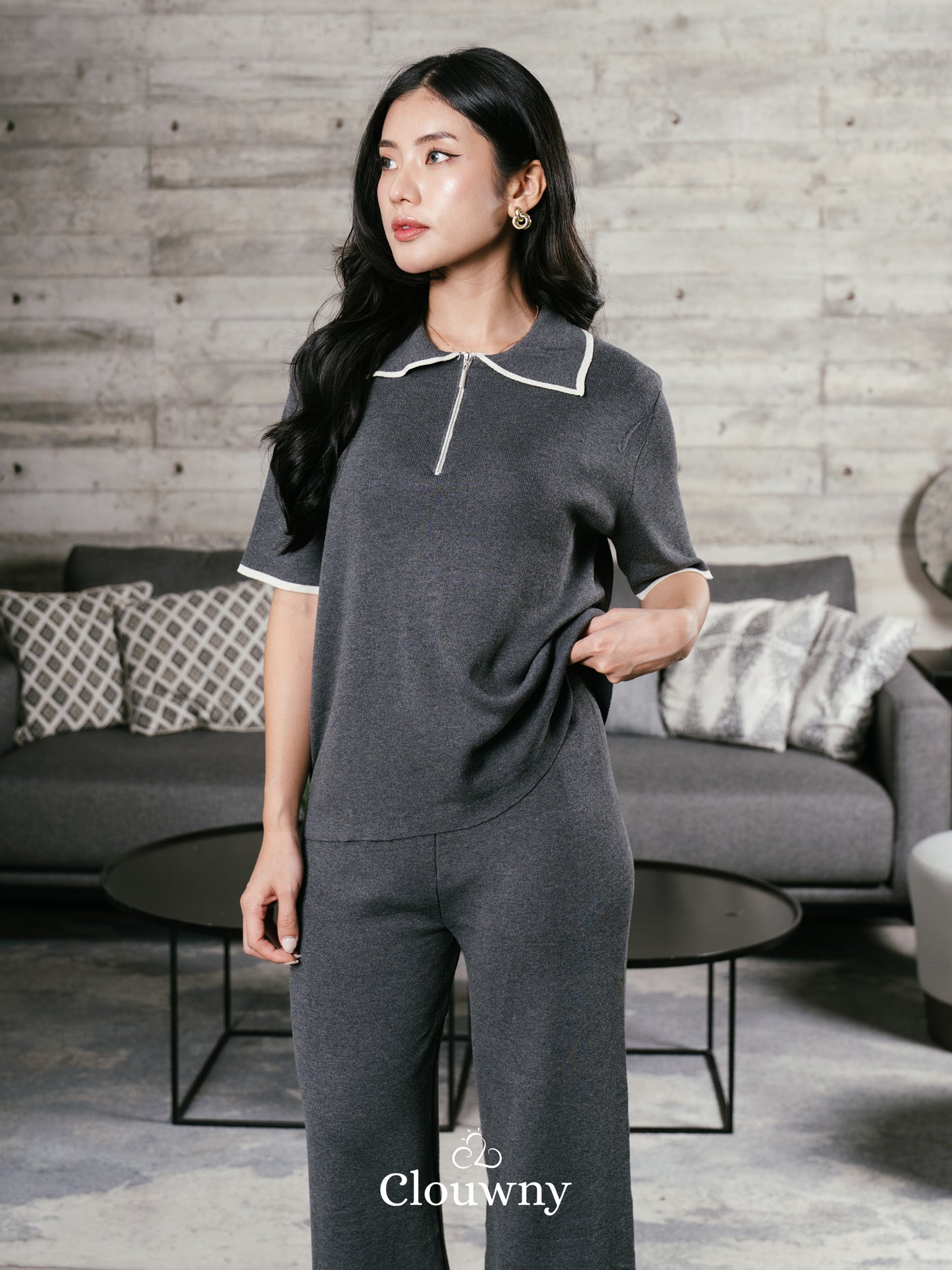 Lucia Knit Set - Grey