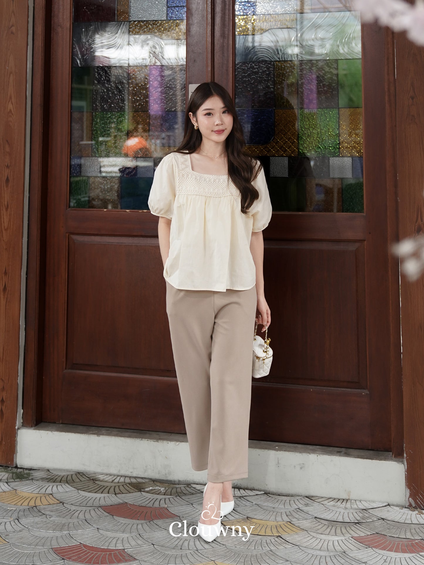 Wila Lace Blouse - Cream