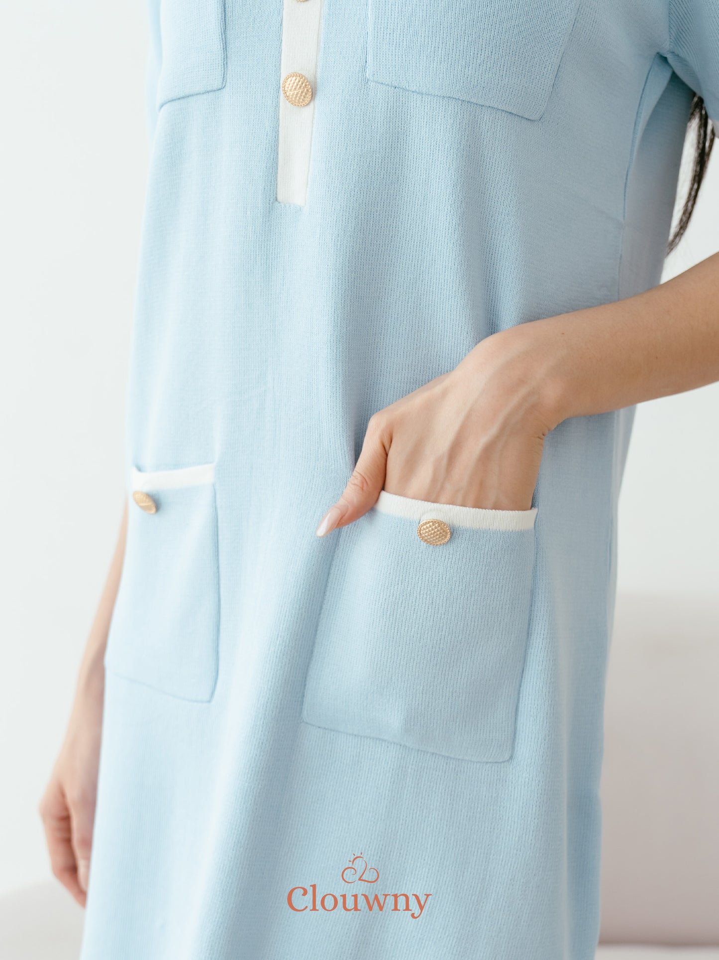 Ventura Knit Dress - Blue