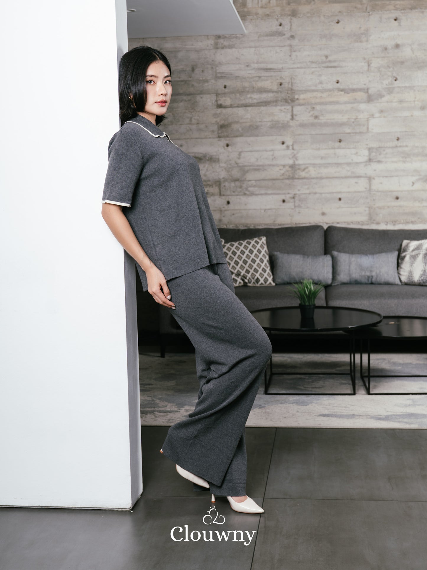 Lucia Knit Set - Grey