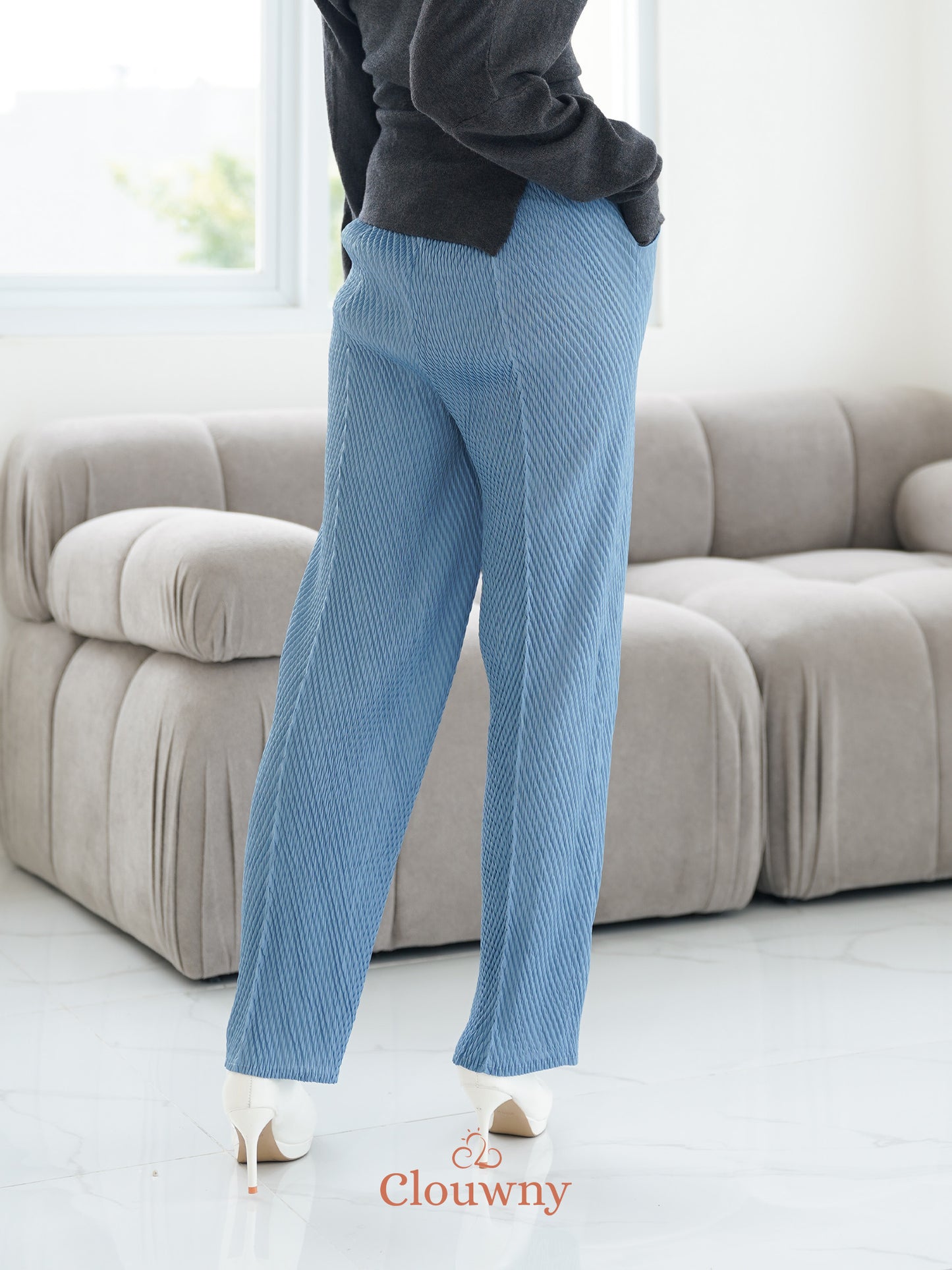 Ollie Pencil Pants - Blue