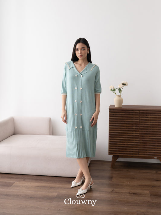 Bellen Knit Dress - Light Blue