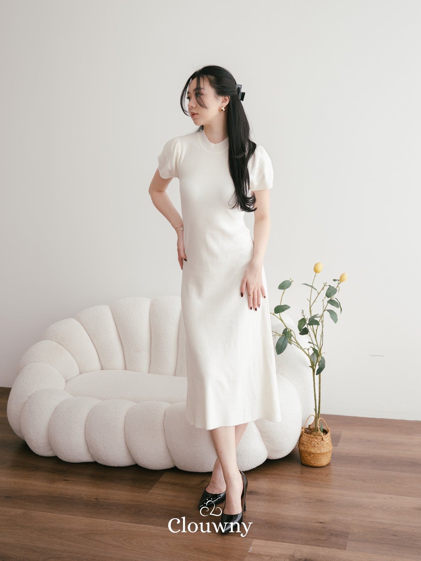 Rusty Knit Dress - Broken White