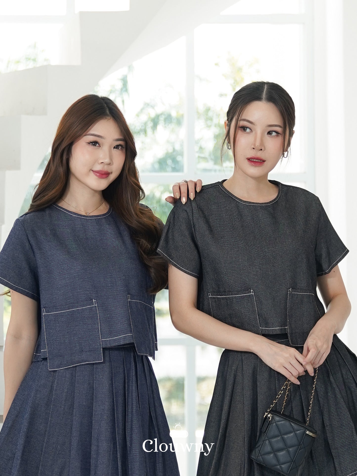 Nani Pocket Blouse - Grey