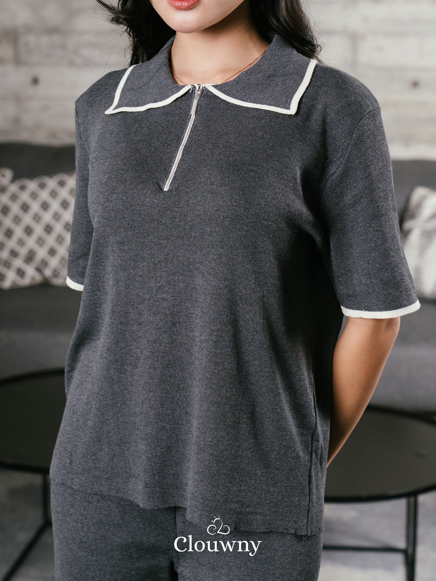 Lucia Knit Set - Grey