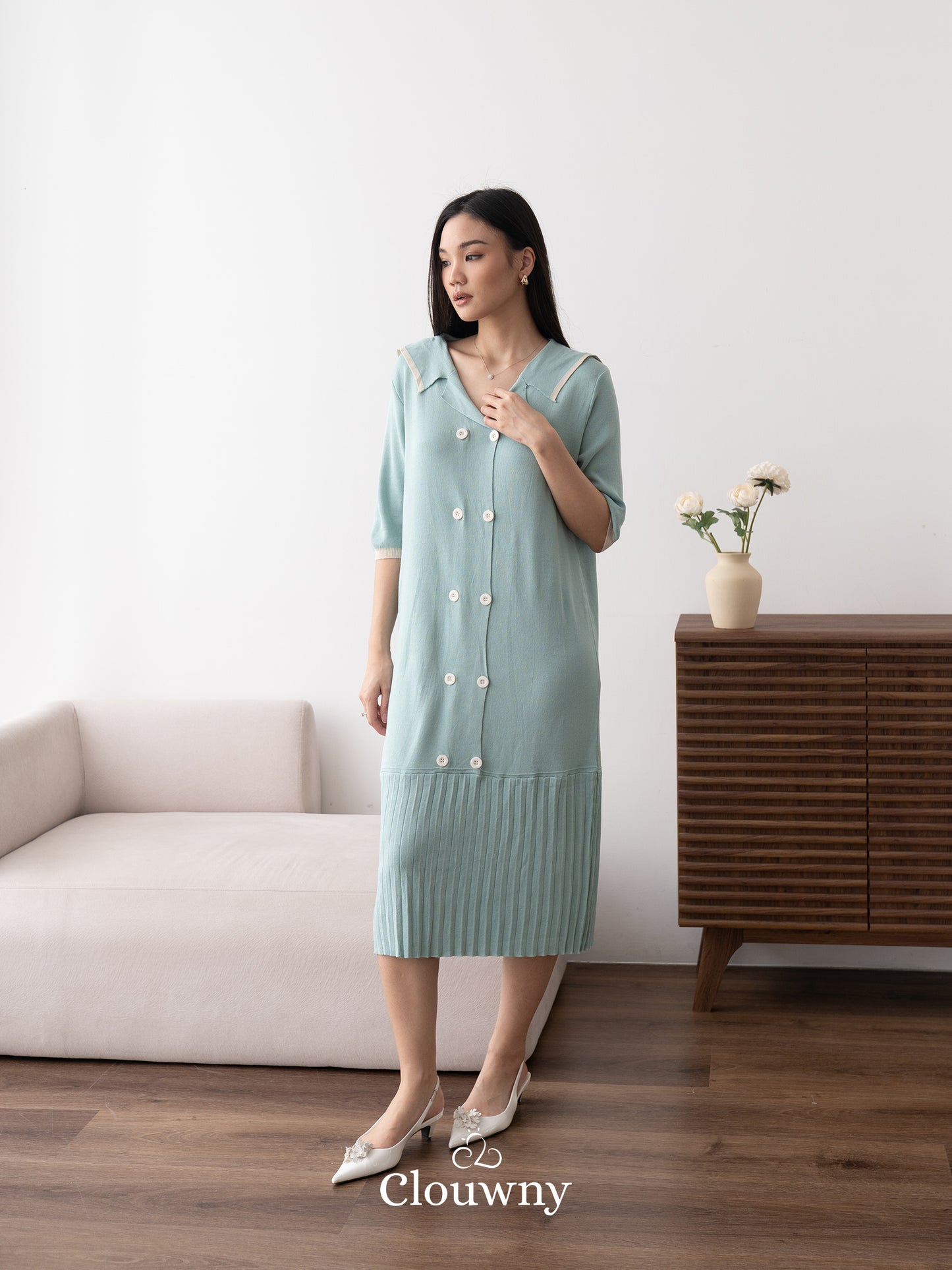 Bellen Knit Dress - Light Blue