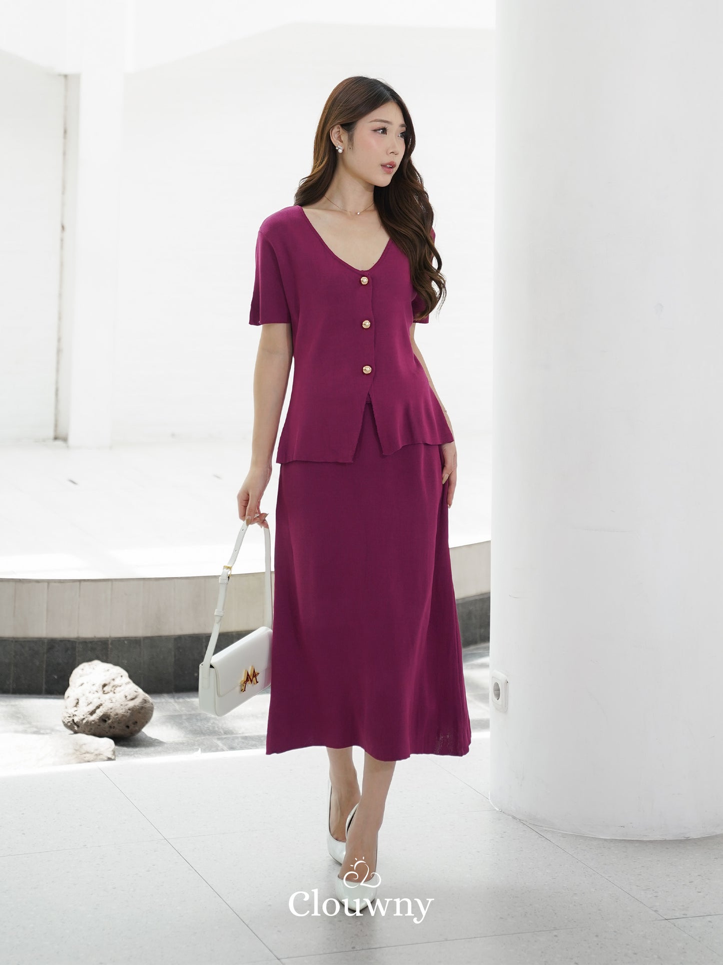 Isabel Knit Set - Magenta