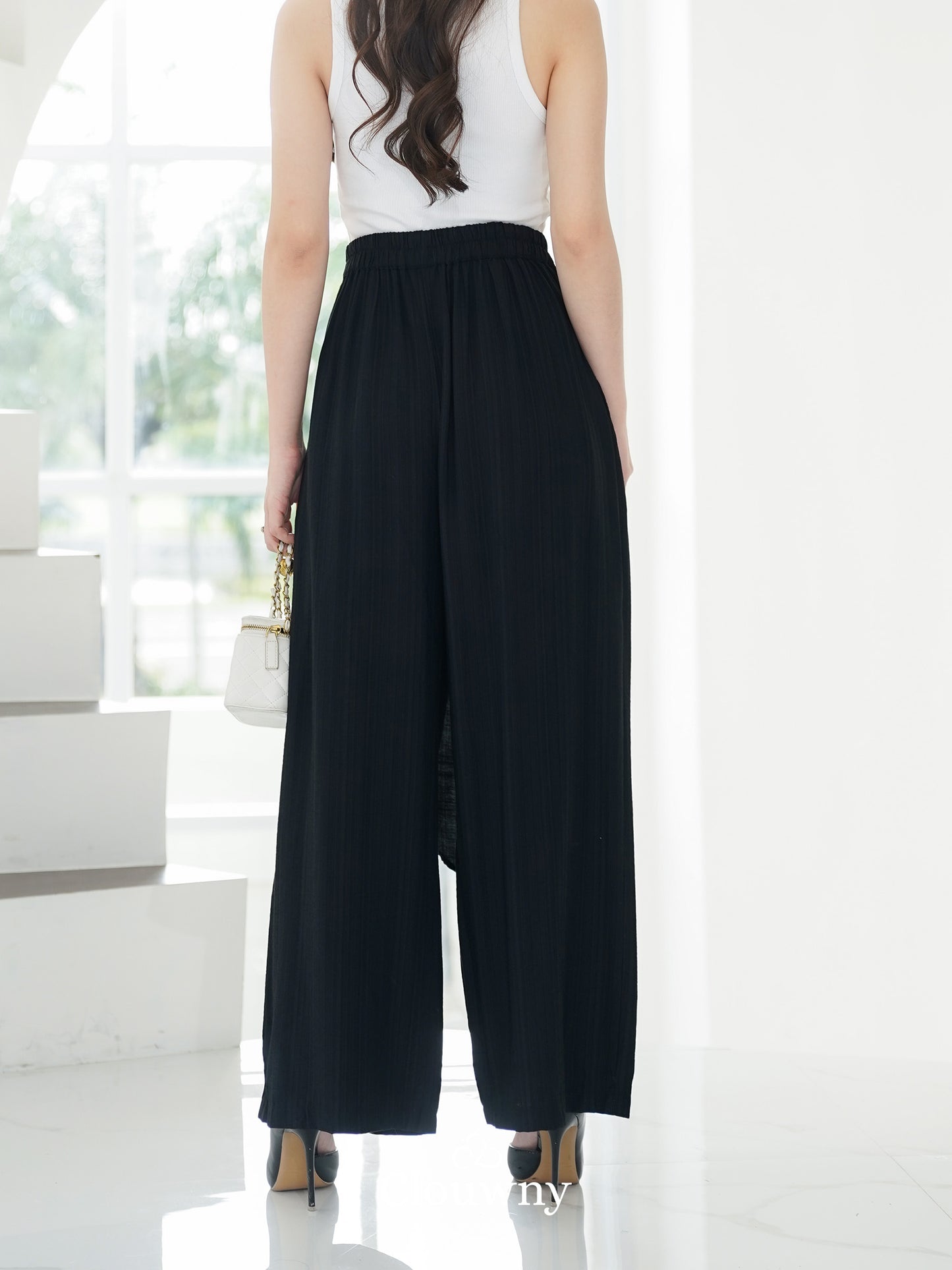 Mia Layer Cullotes - Black