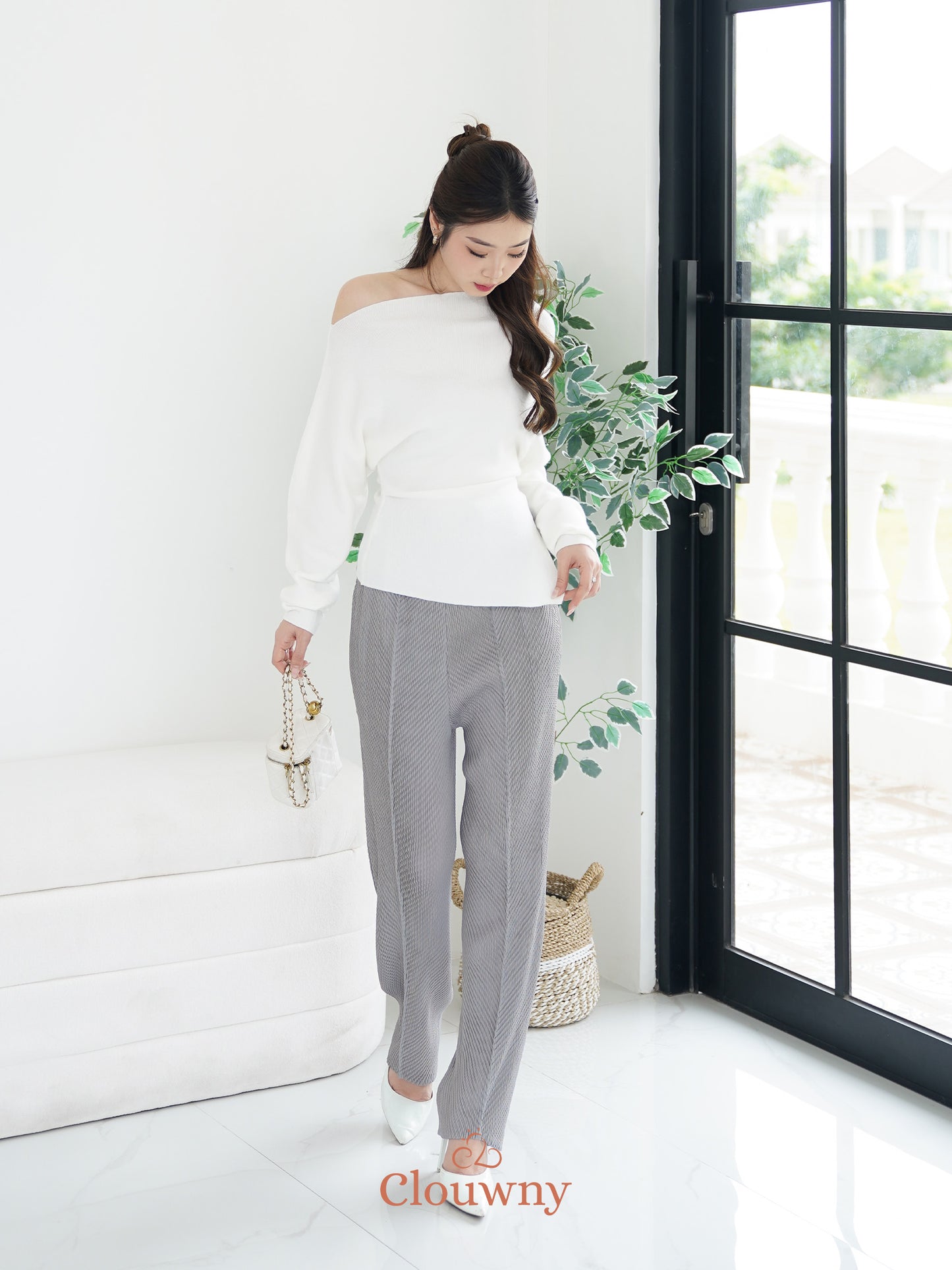 Ollie Pencil Pants - Grey