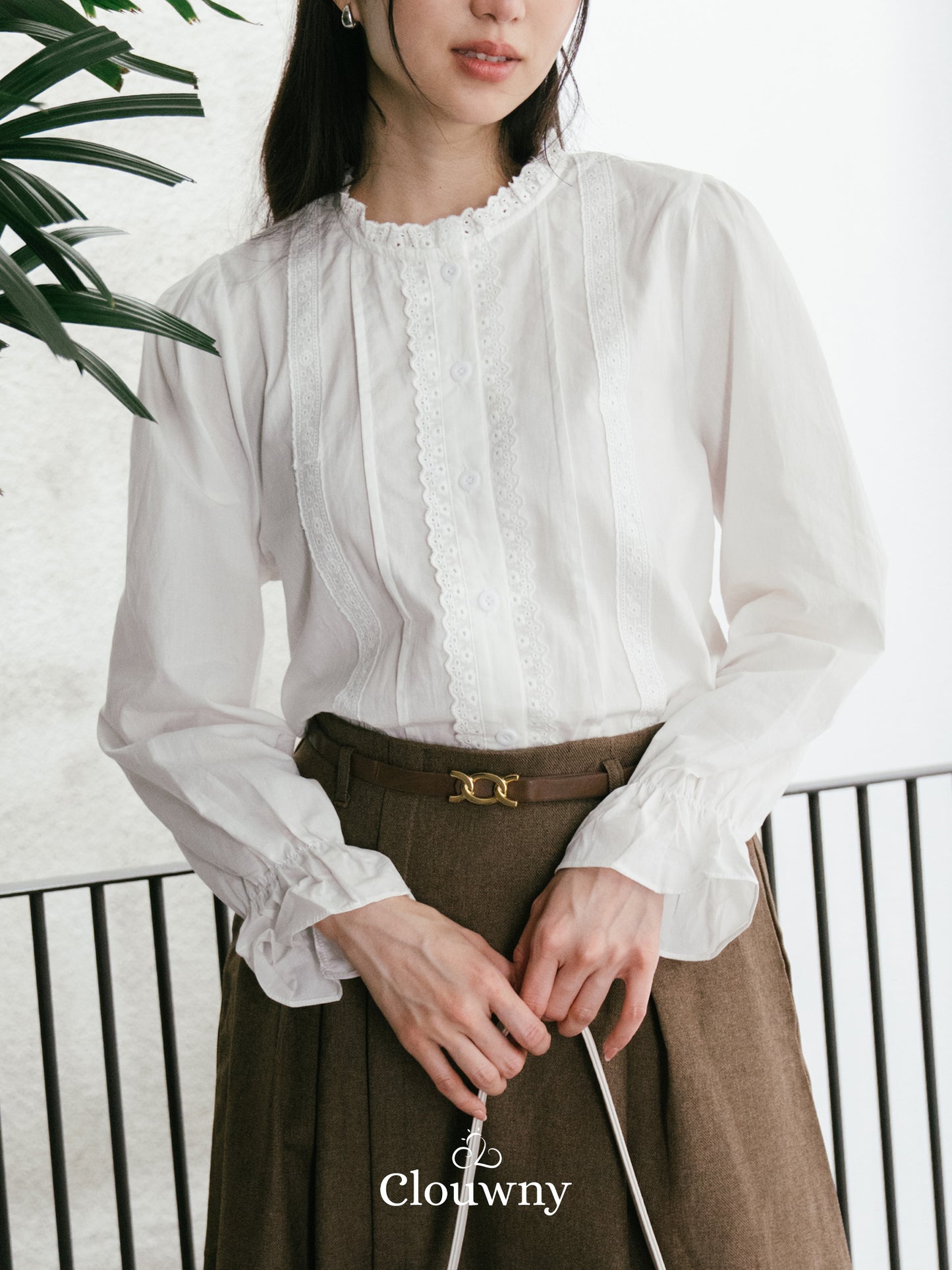 Reena Lace Blouse - White
