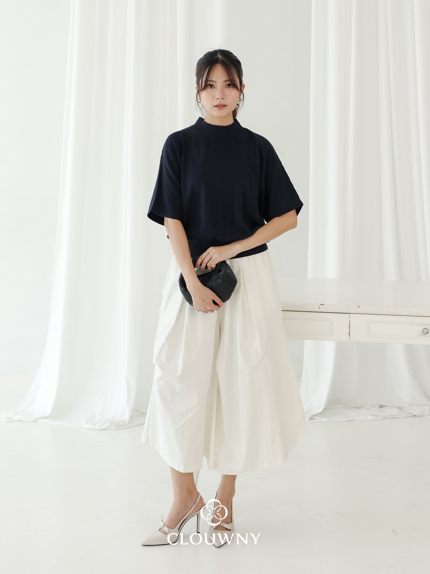 Castle Knit Top - Navy