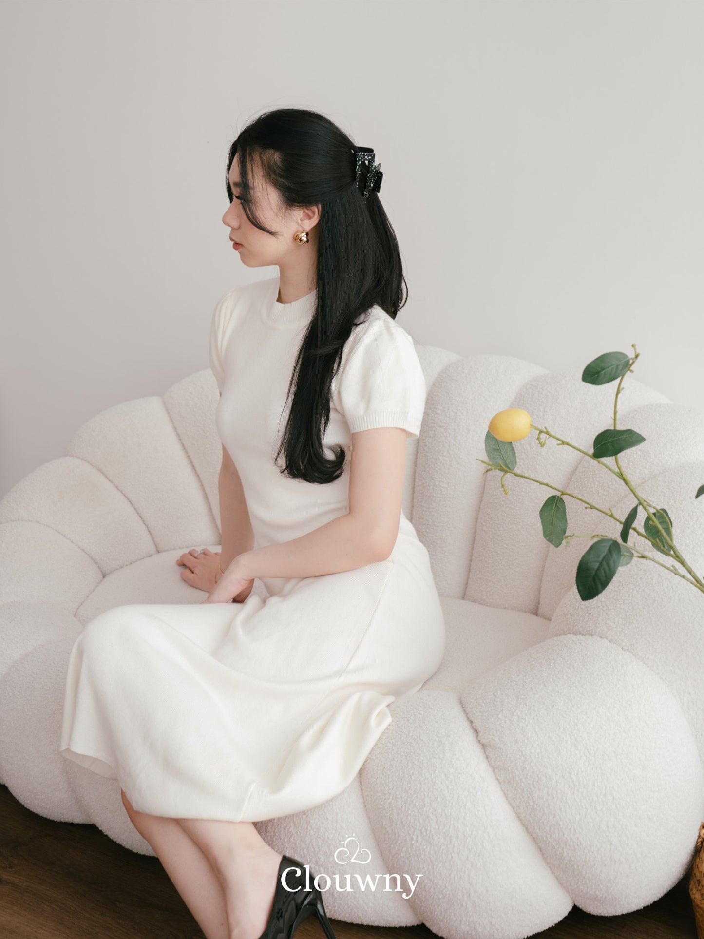 Rusty Knit Dress - Broken White