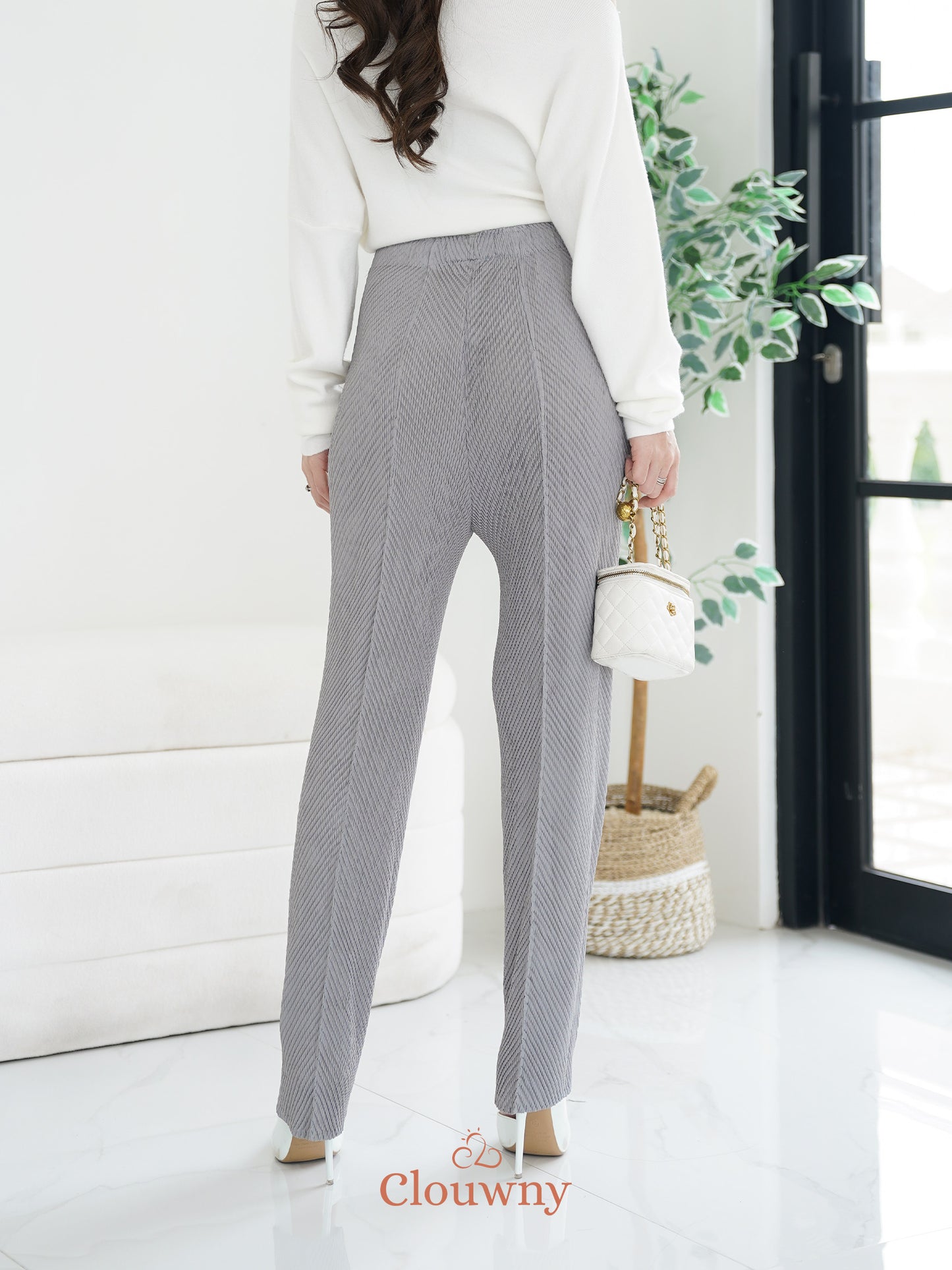 Ollie Pencil Pants - Grey