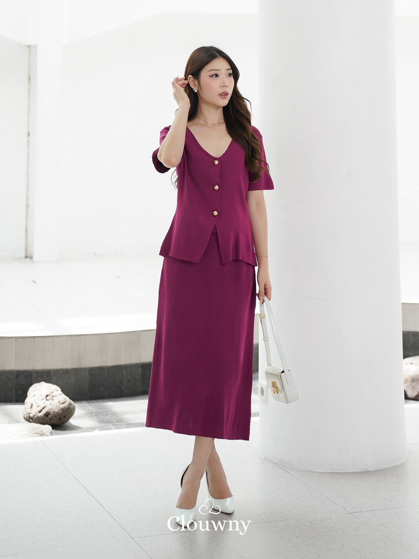 Isabel Knit Set - Magenta