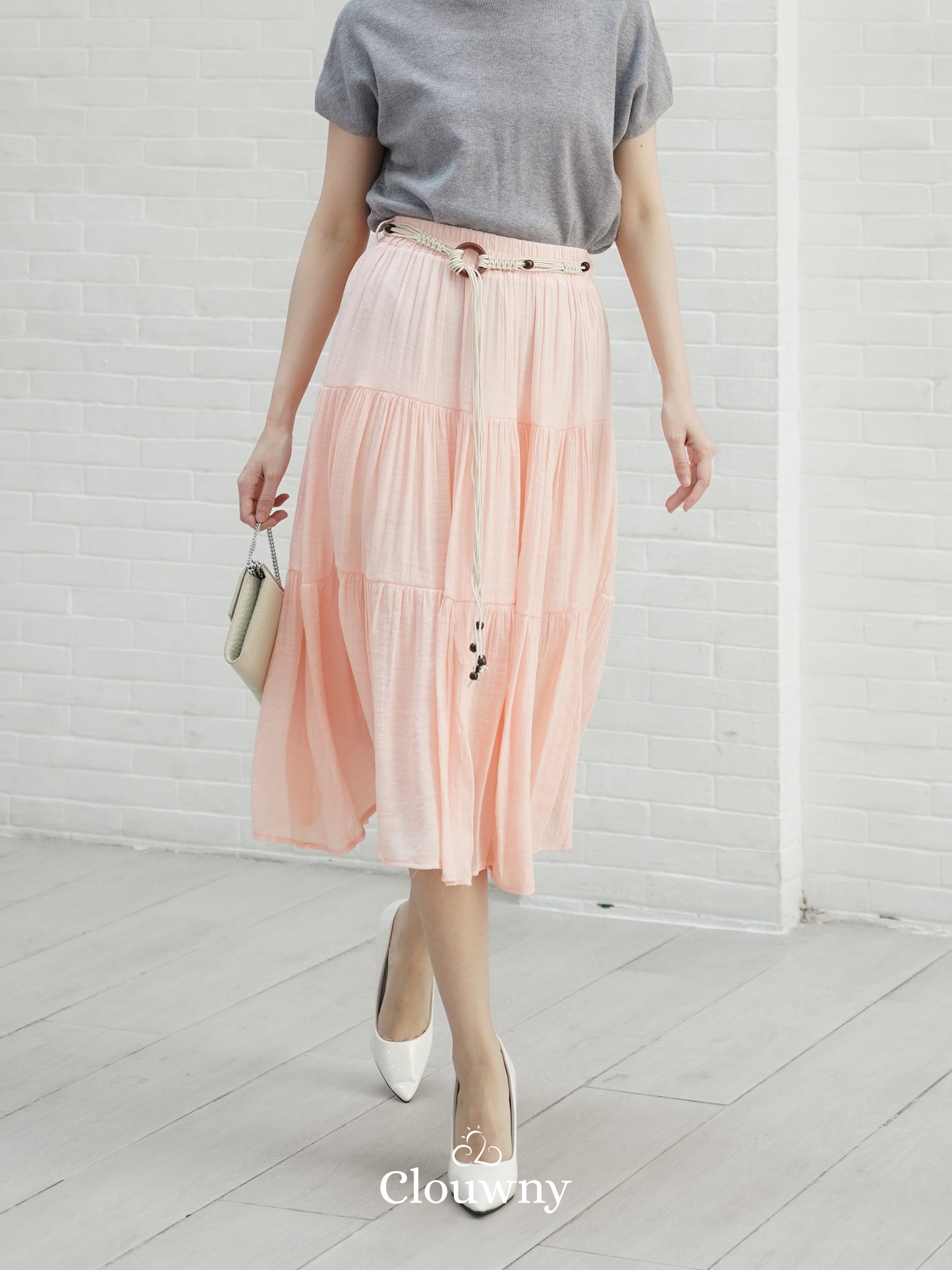 Kila Flare Skirt - Peach