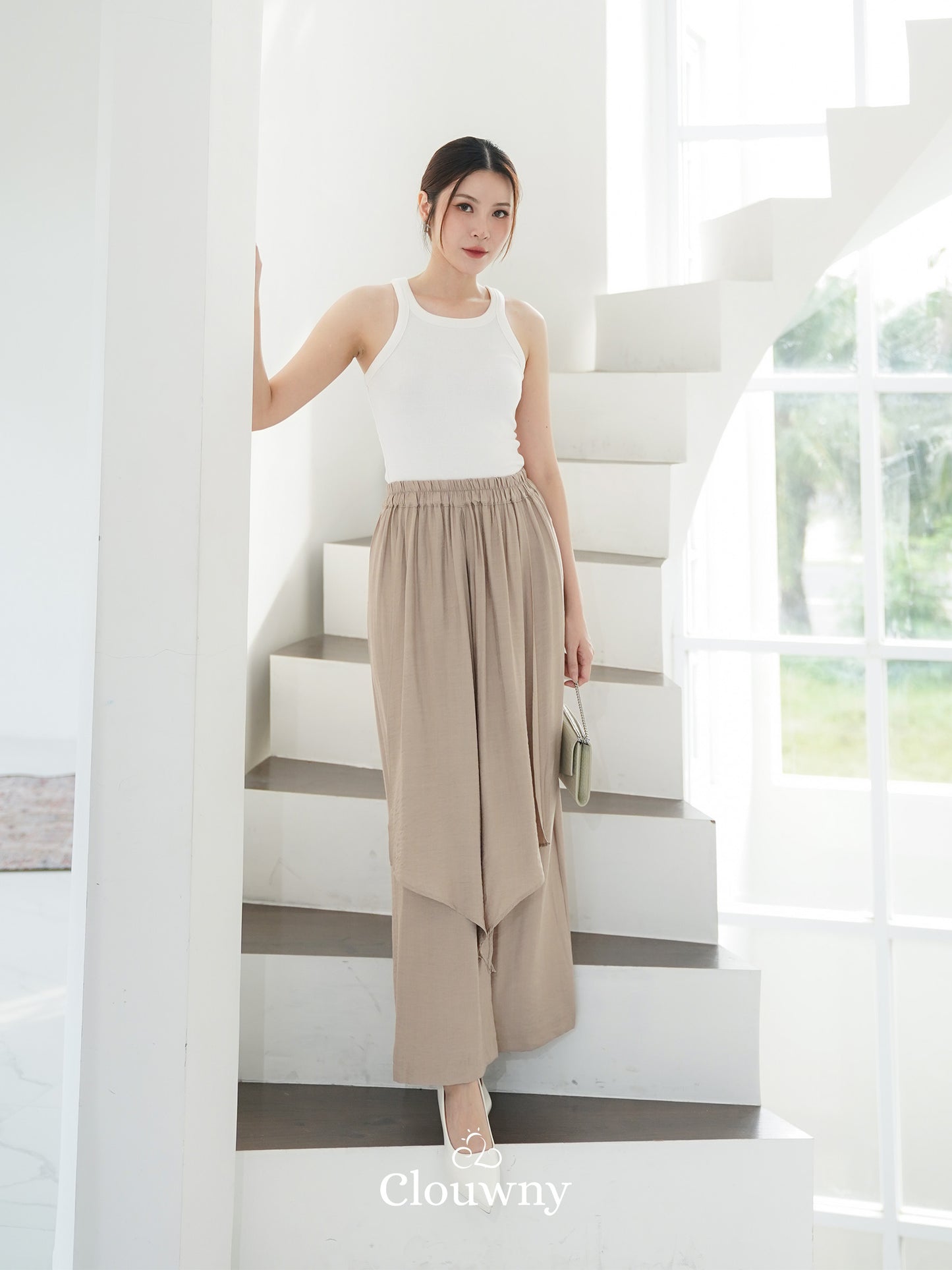 Mia Layer Cullotes - Light Khaki