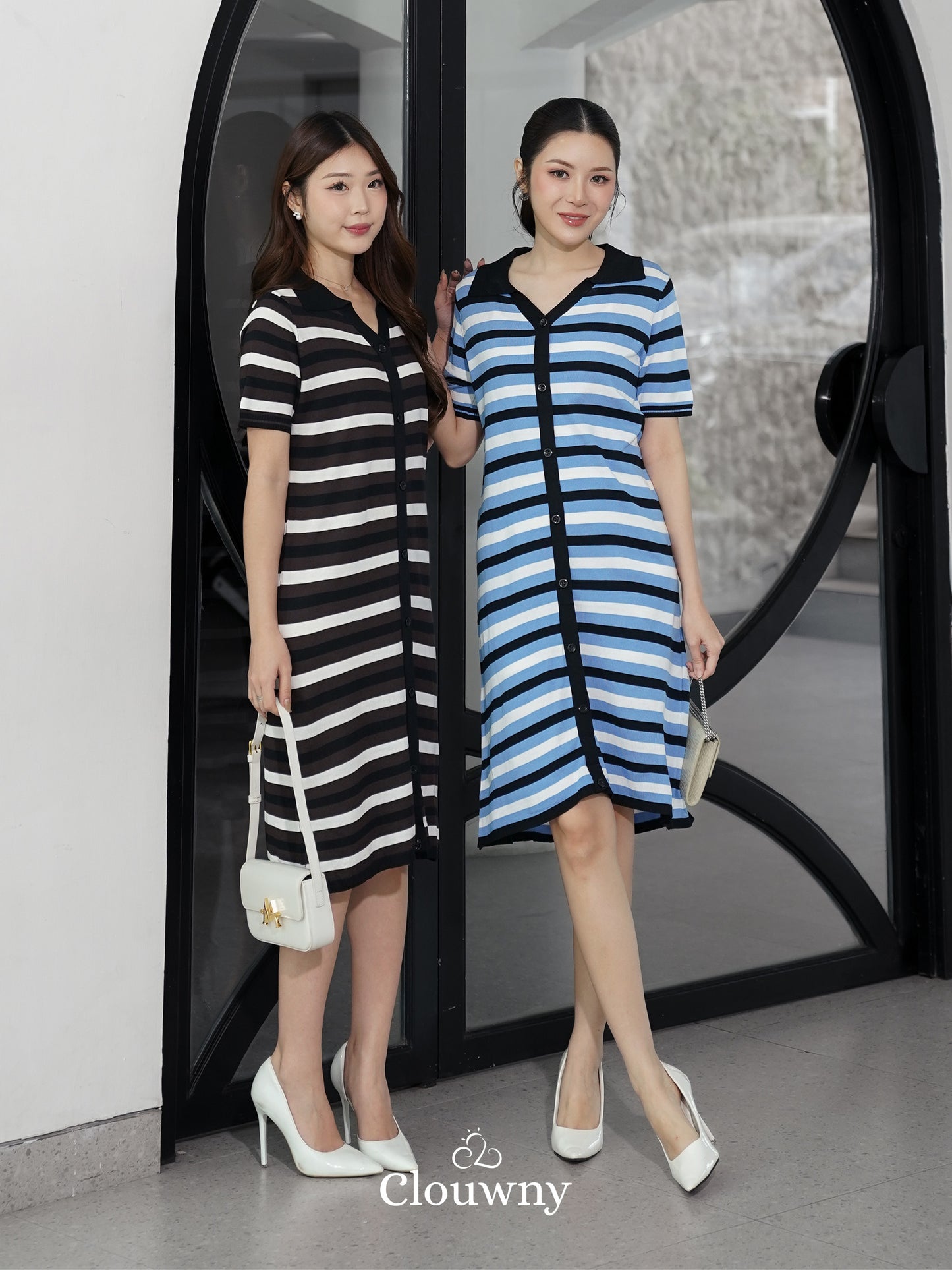 Butter Stripes Dress - Blue