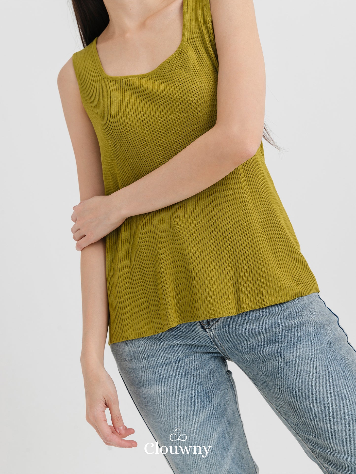Dovi Knit Tanktop - Green