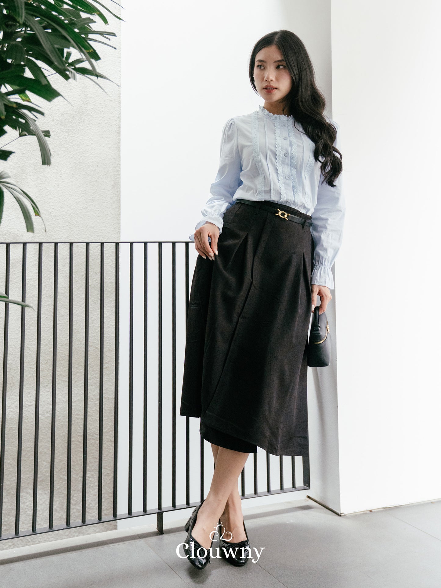 Reena Lace Blouse - Blue
