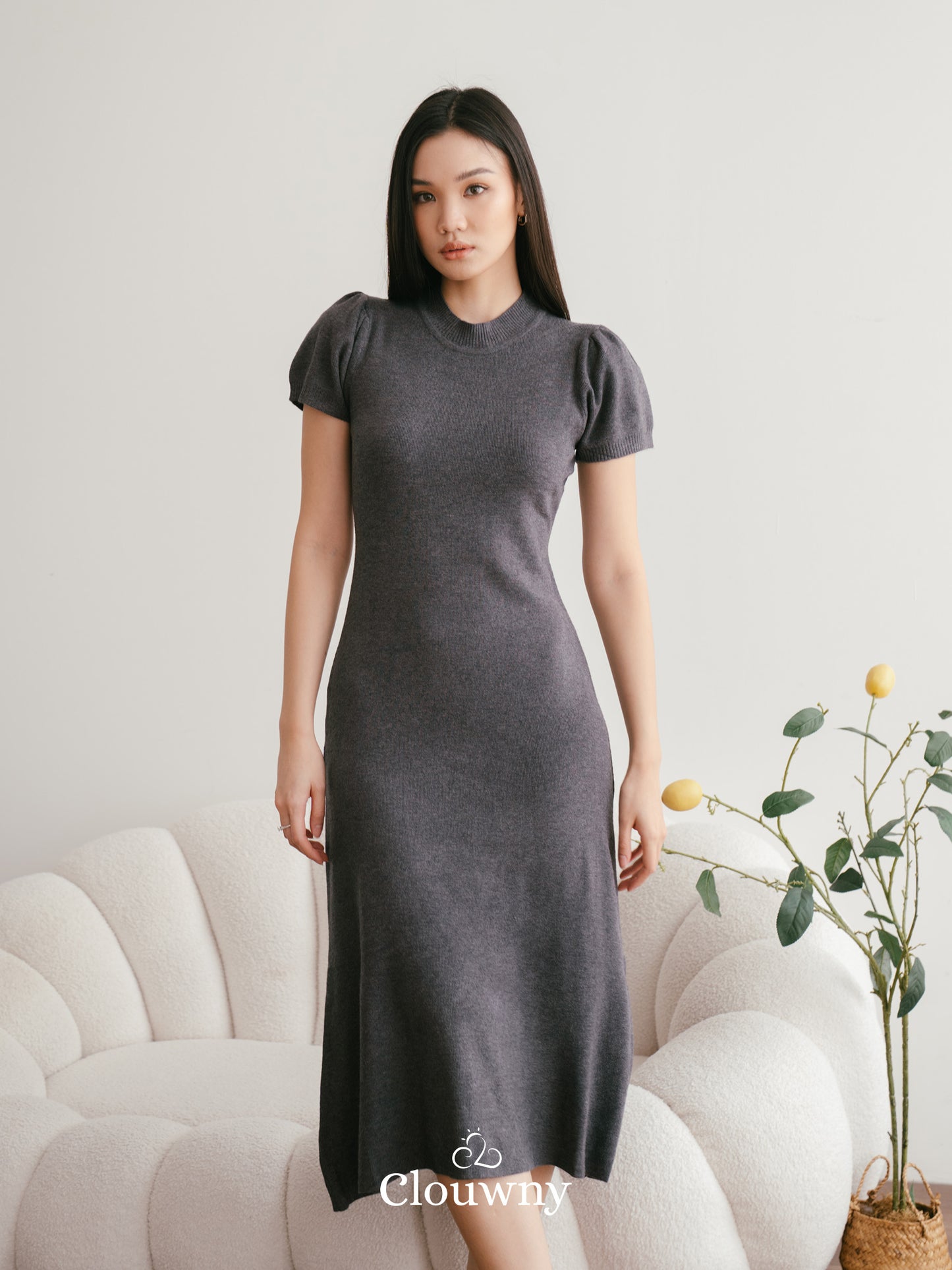 Rusty Knit Dress - Grey
