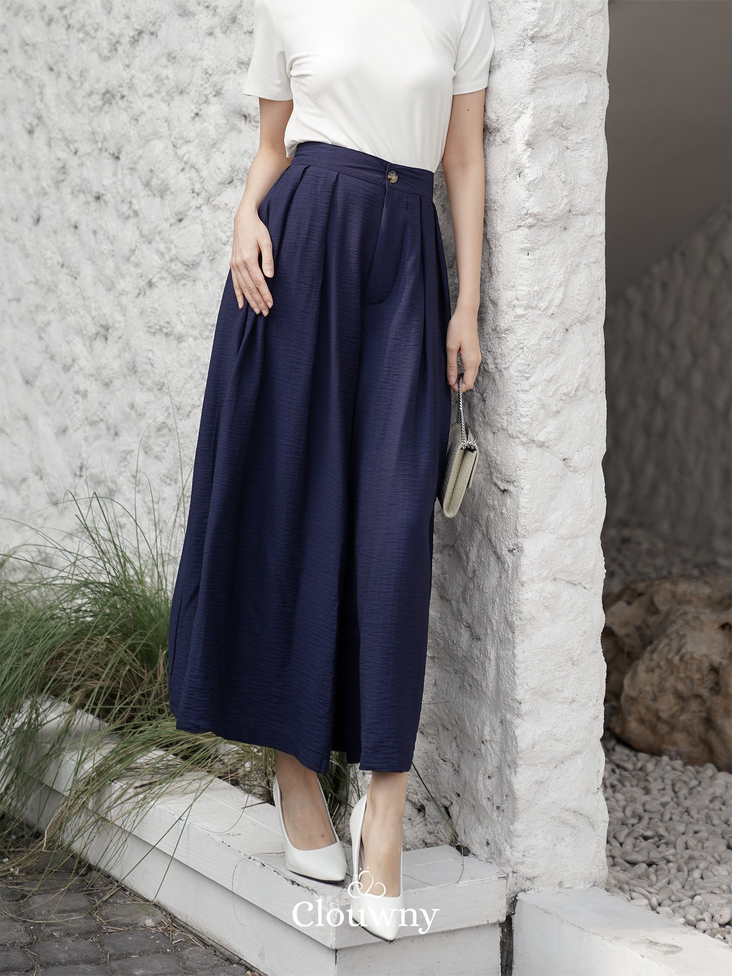 Celana Kulot Yuni - Navy