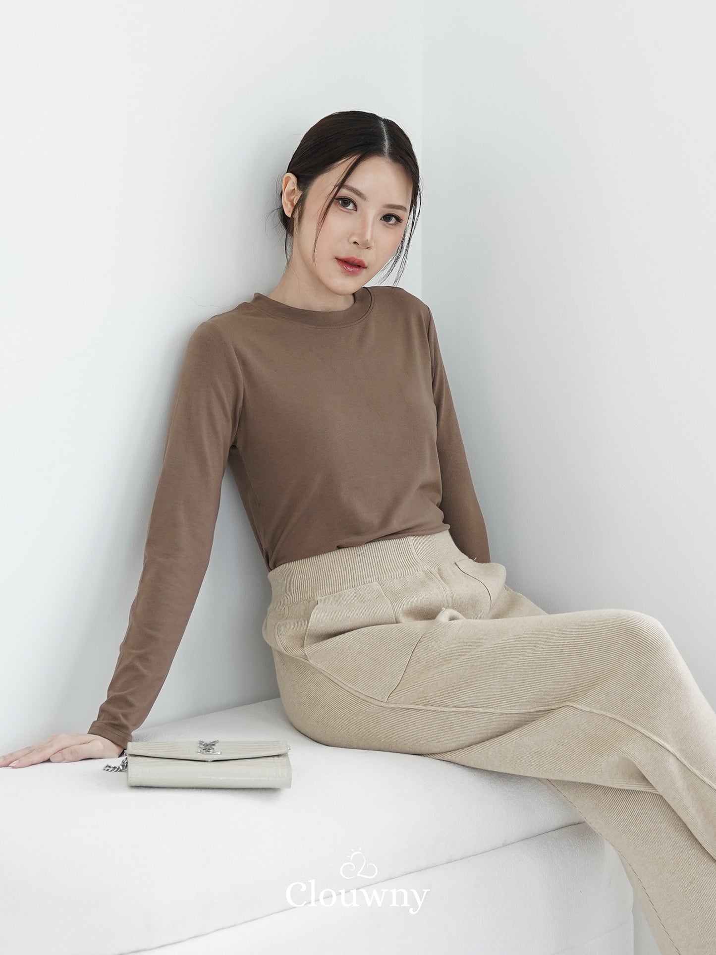 Summer Longsleeve Top - Dark Beige