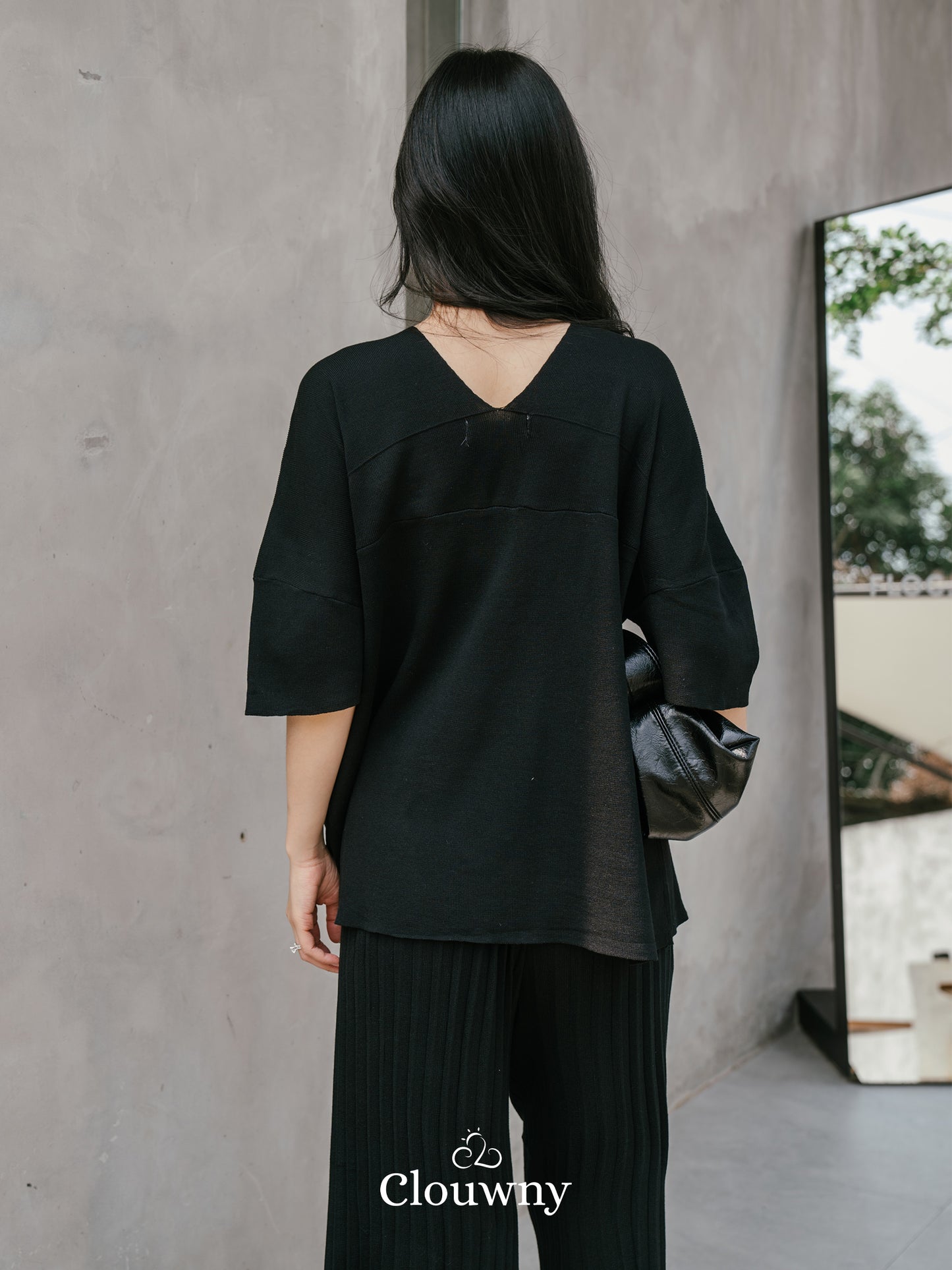 Lyra Vneck Set - Black