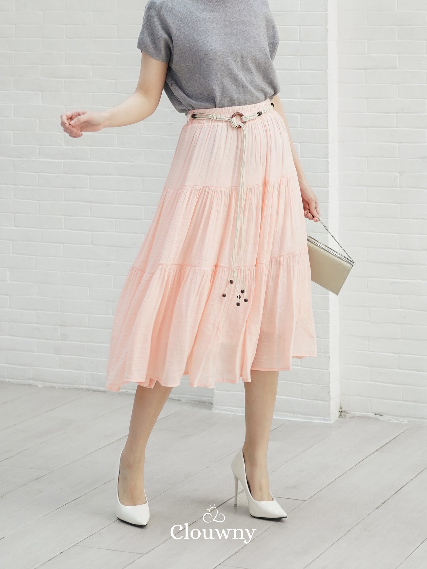 Kila Flare Skirt - Peach
