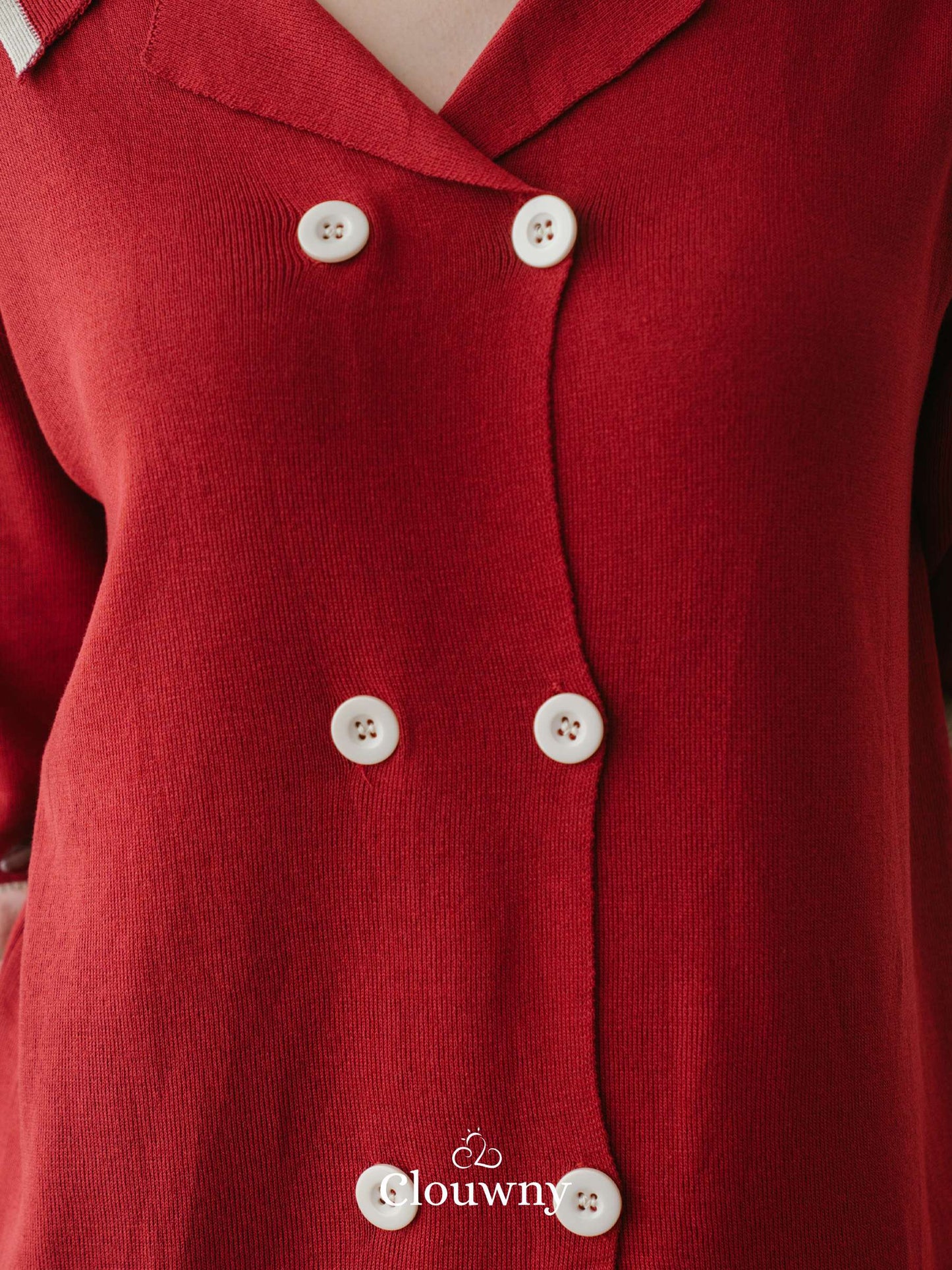 Bellen Knit Dress - Maroon