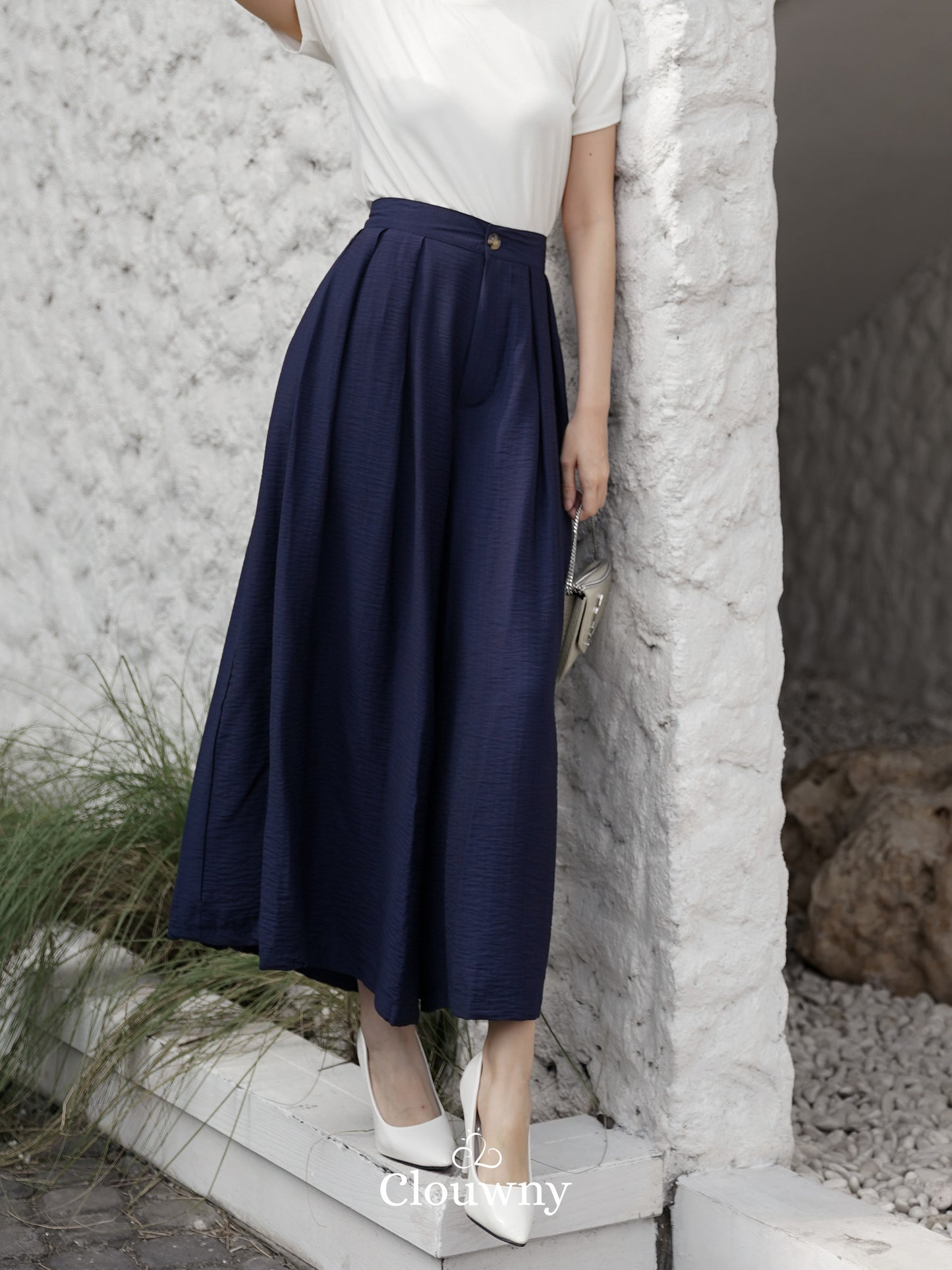 Celana Kulot Yuni - Navy