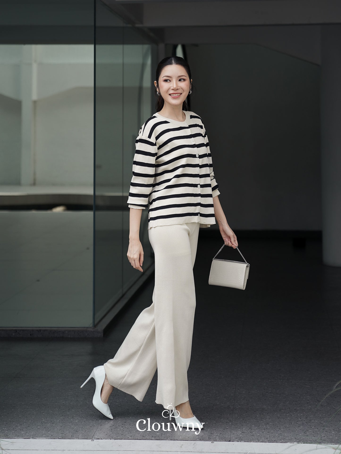 Stella Longsleeve Set - Cream