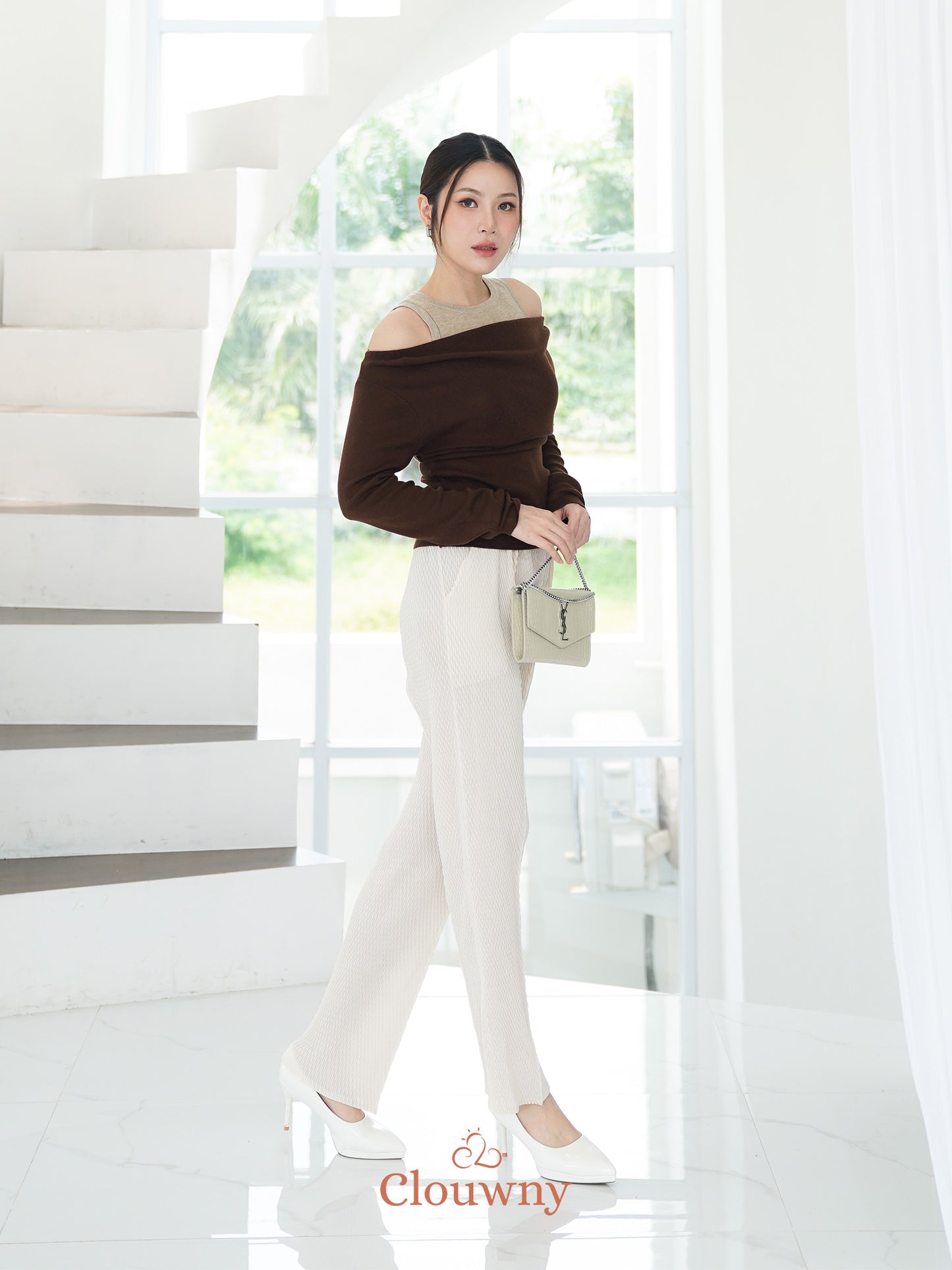 Ollie Pencil Pants - Cream
