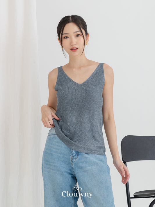 Glitter Tanktop - Dark Grey