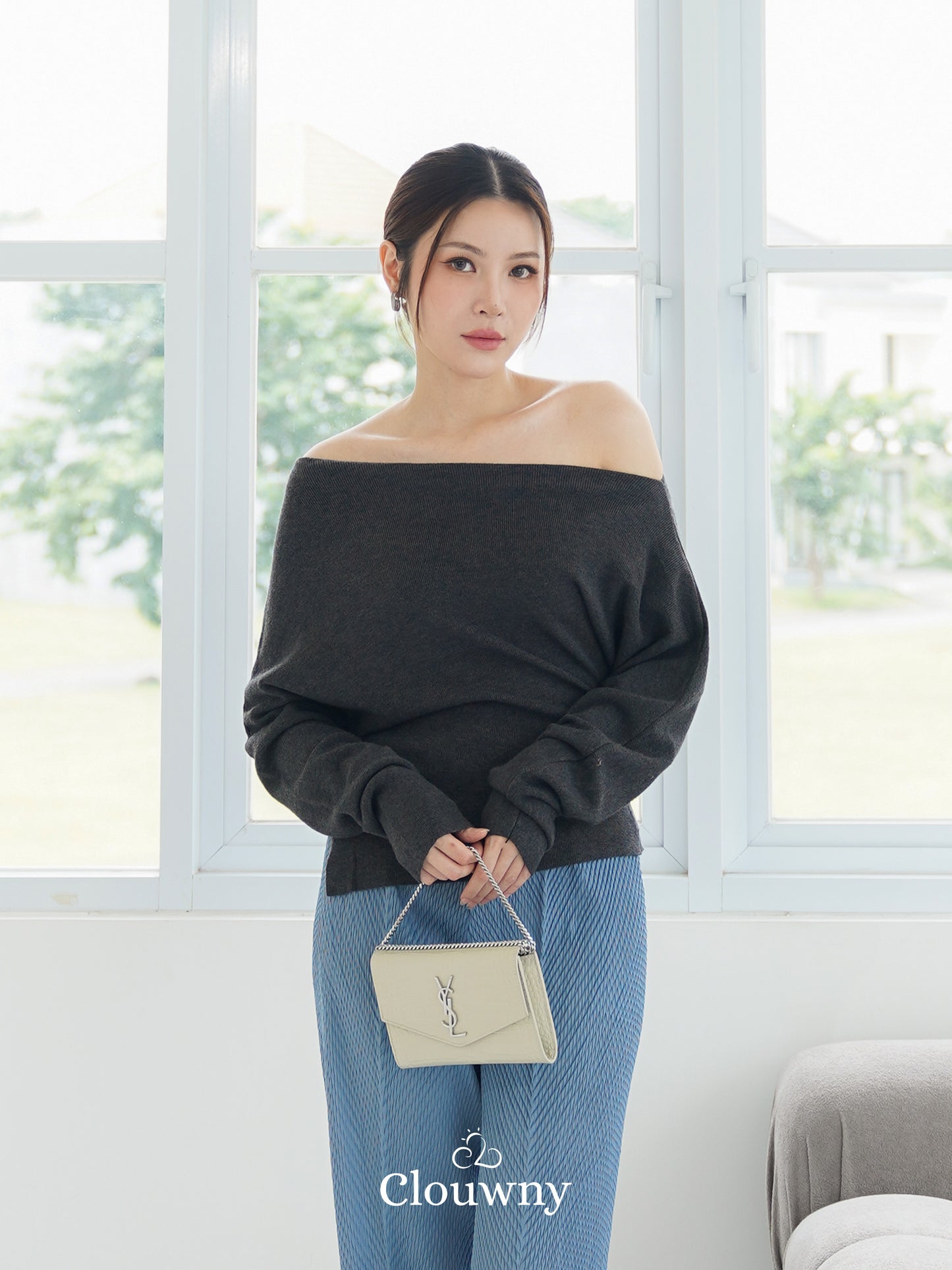 Kesa Sabrina Top - Grey