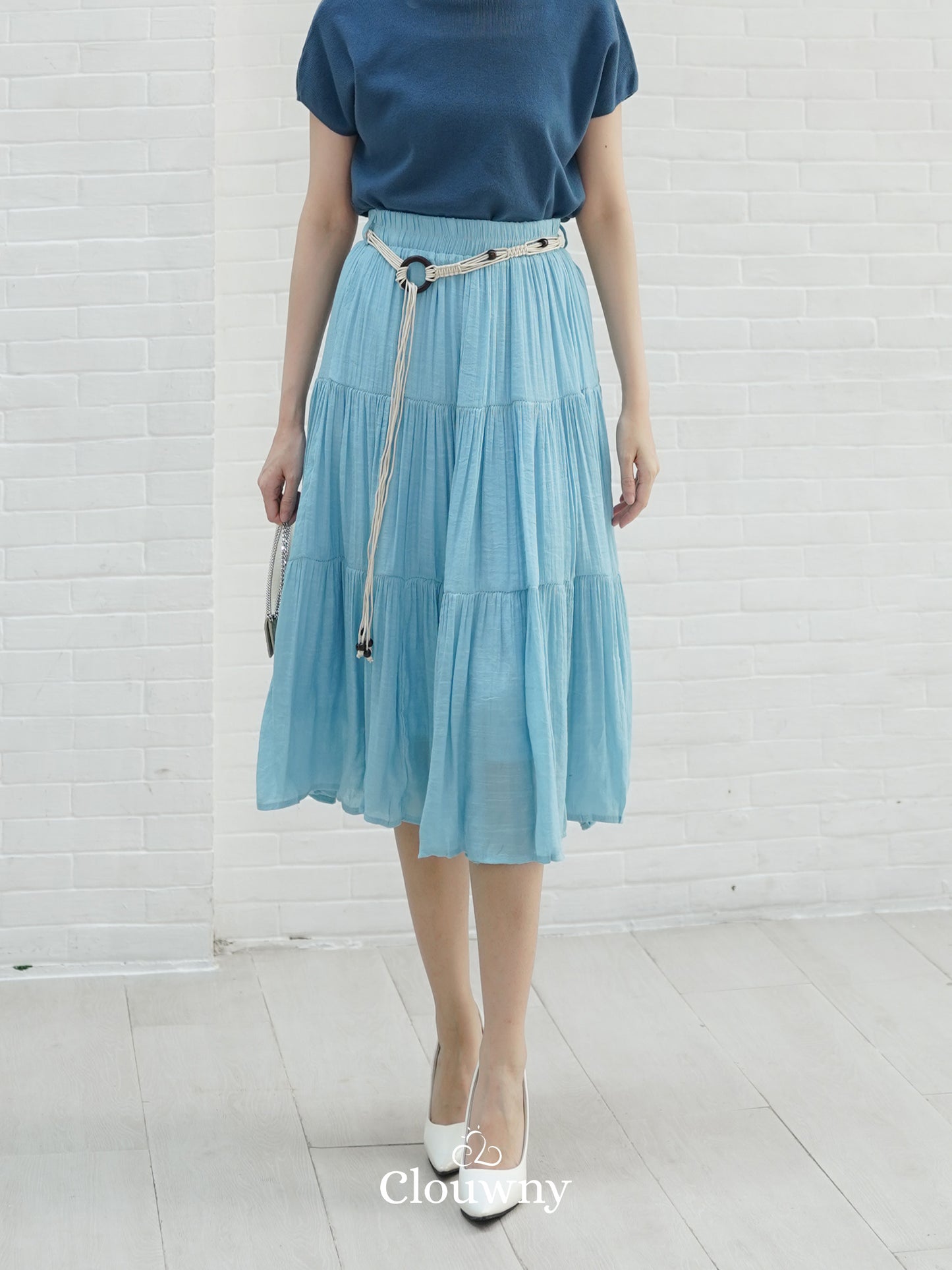 Kila Flare Skirt - Blue