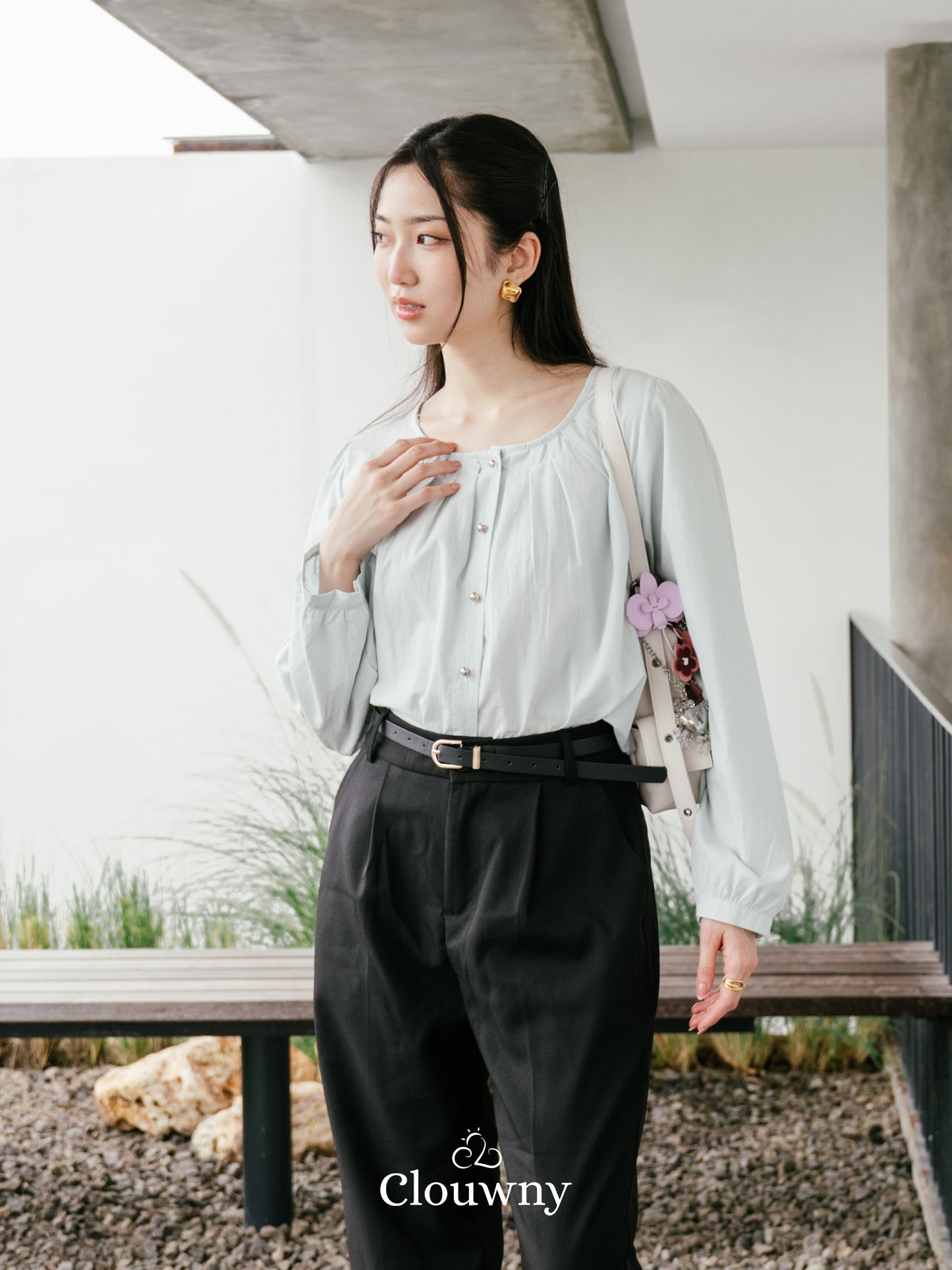Mine Cotton Blouse - Mint
